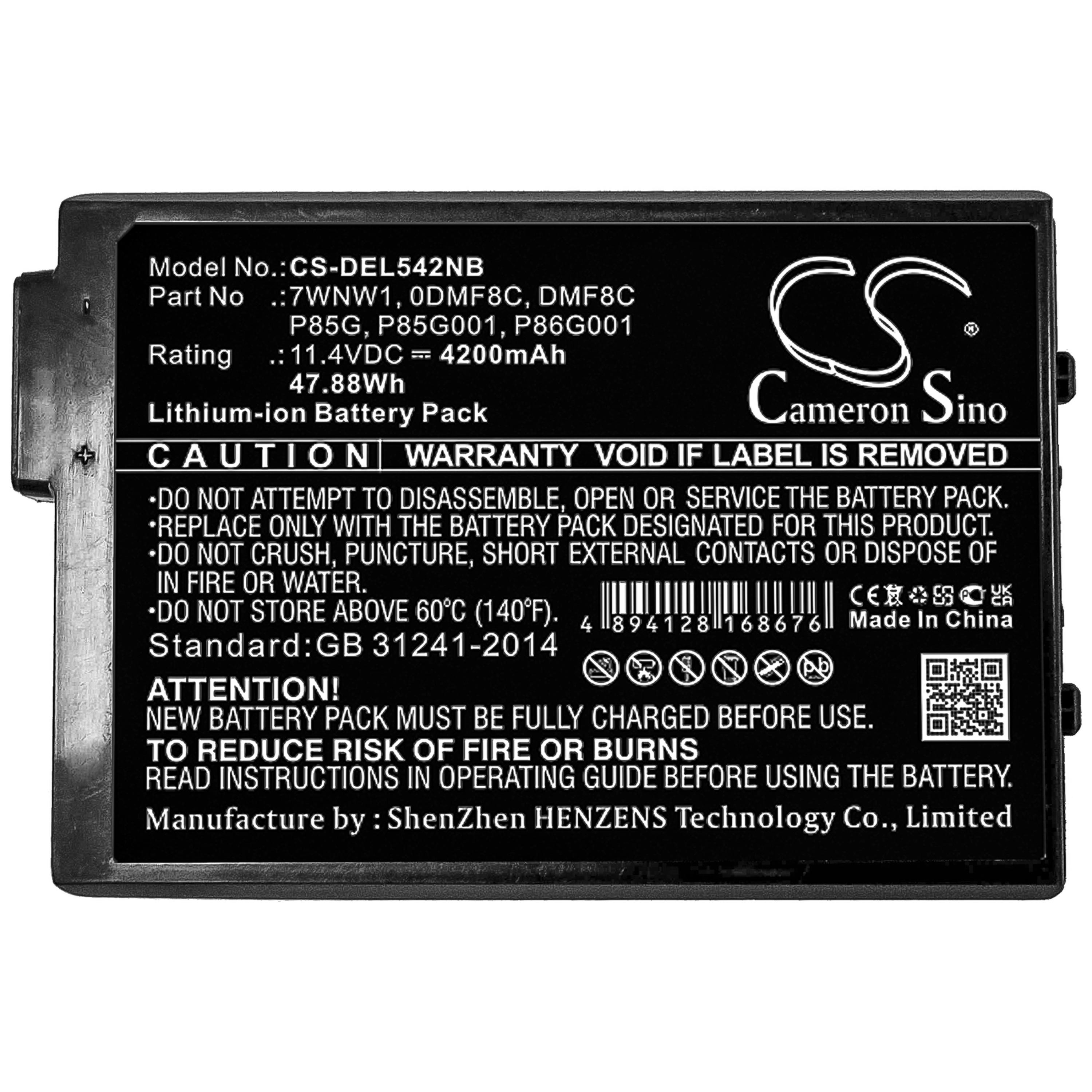 Cameron Sino 4200 mAh for Dell