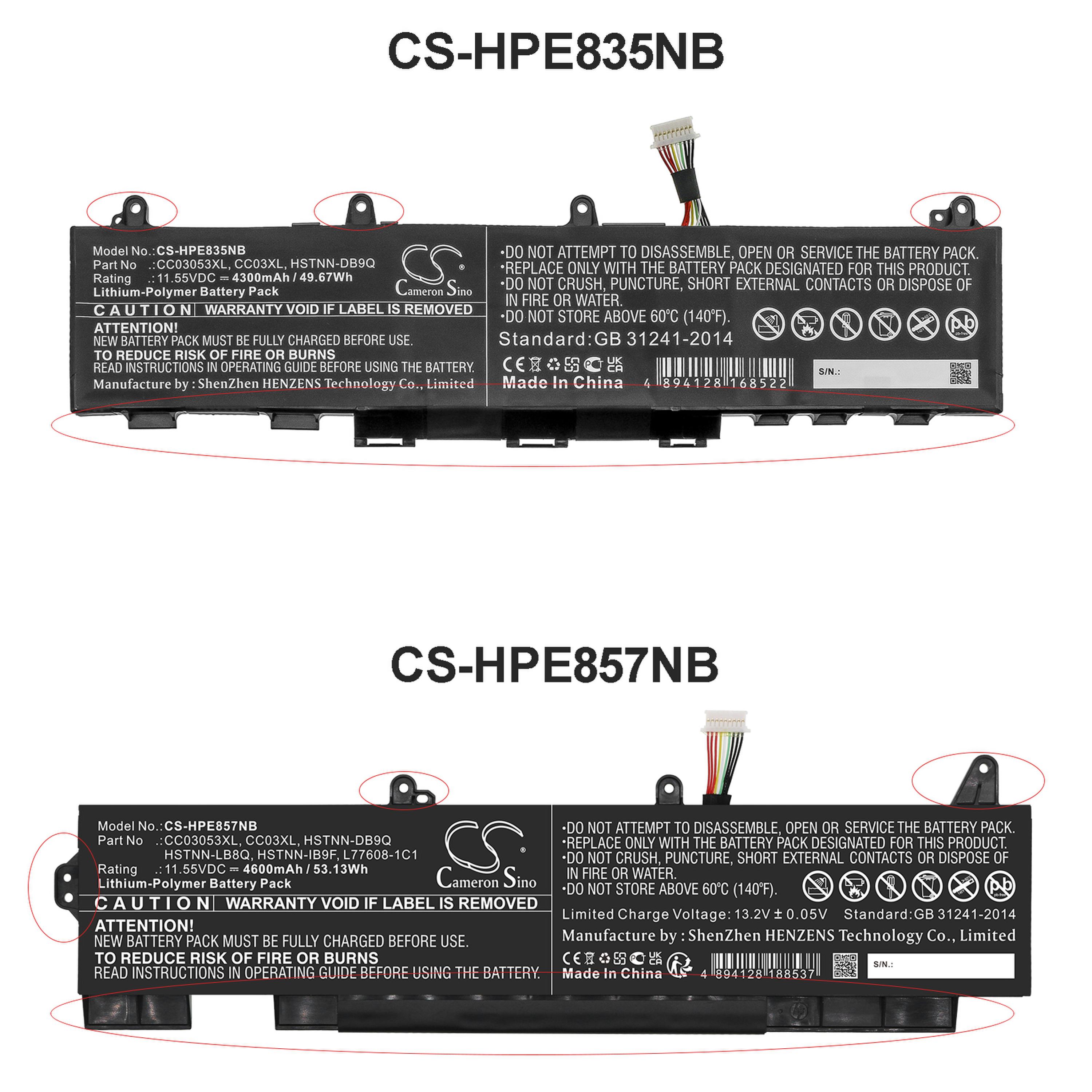 Cameron Sino 4600 mAh for HP