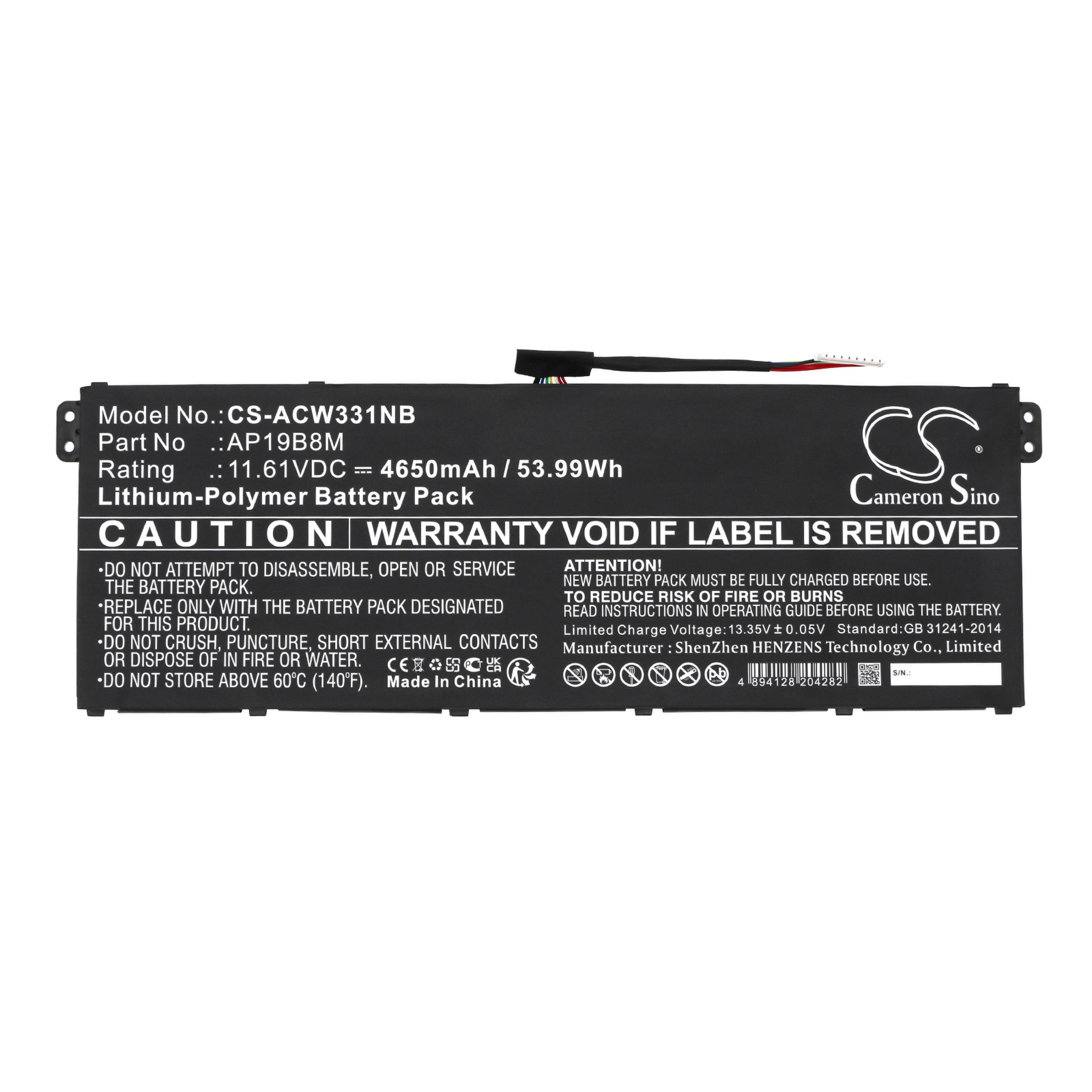 Cameron Sino 4650 mAh for Acer