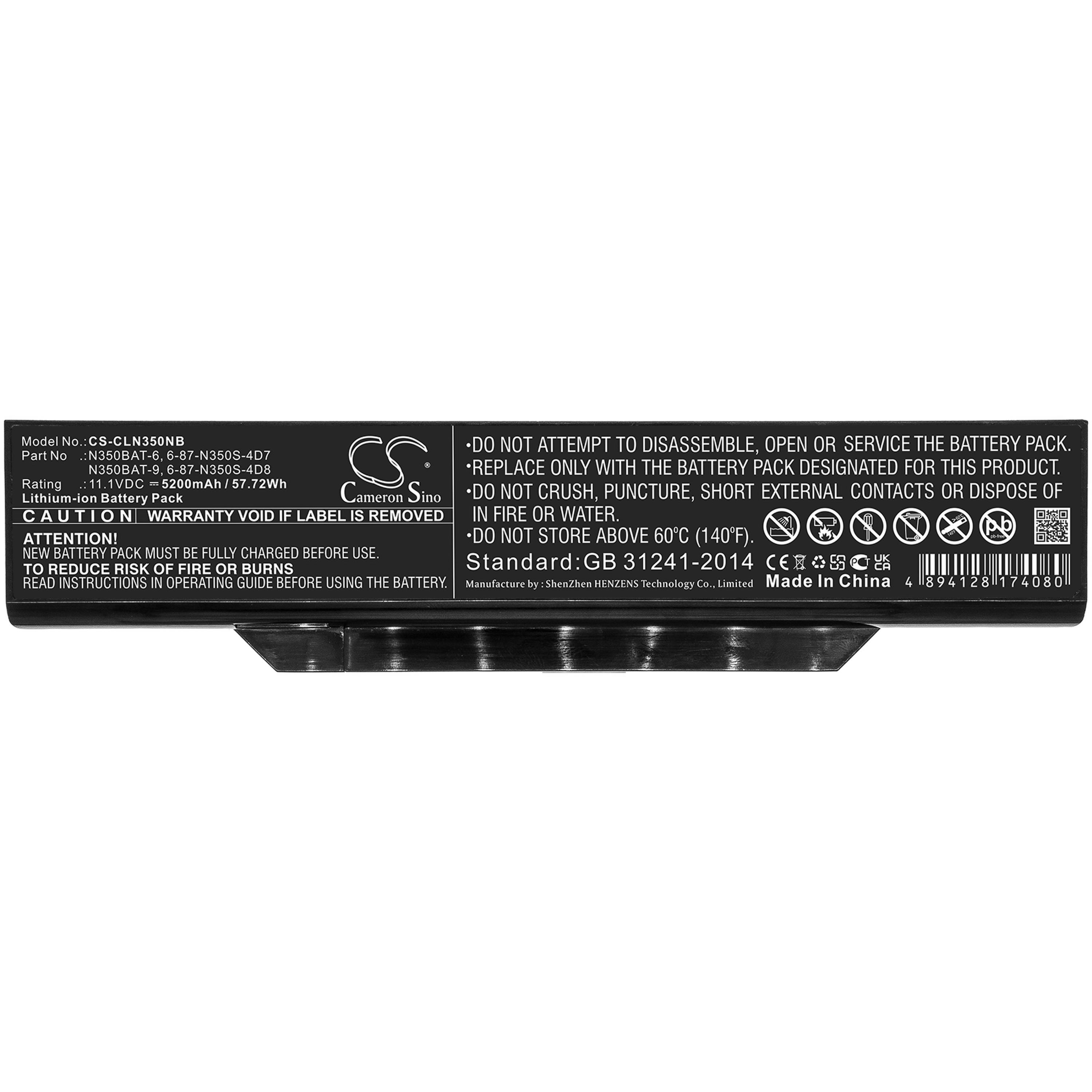 Cameron Sino 5200 mAh for Clevo