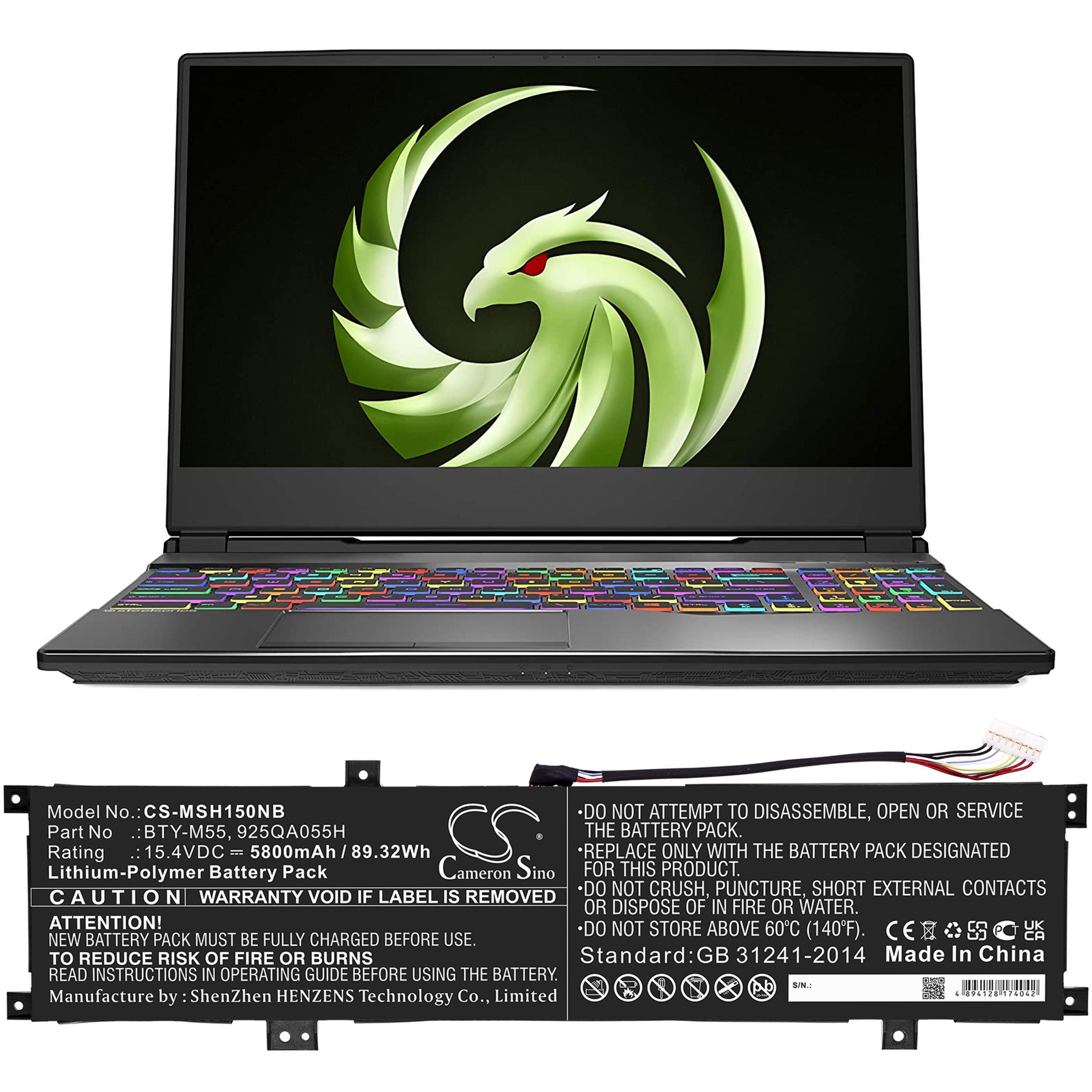 Cameron Sino 5800 mAh for MSI