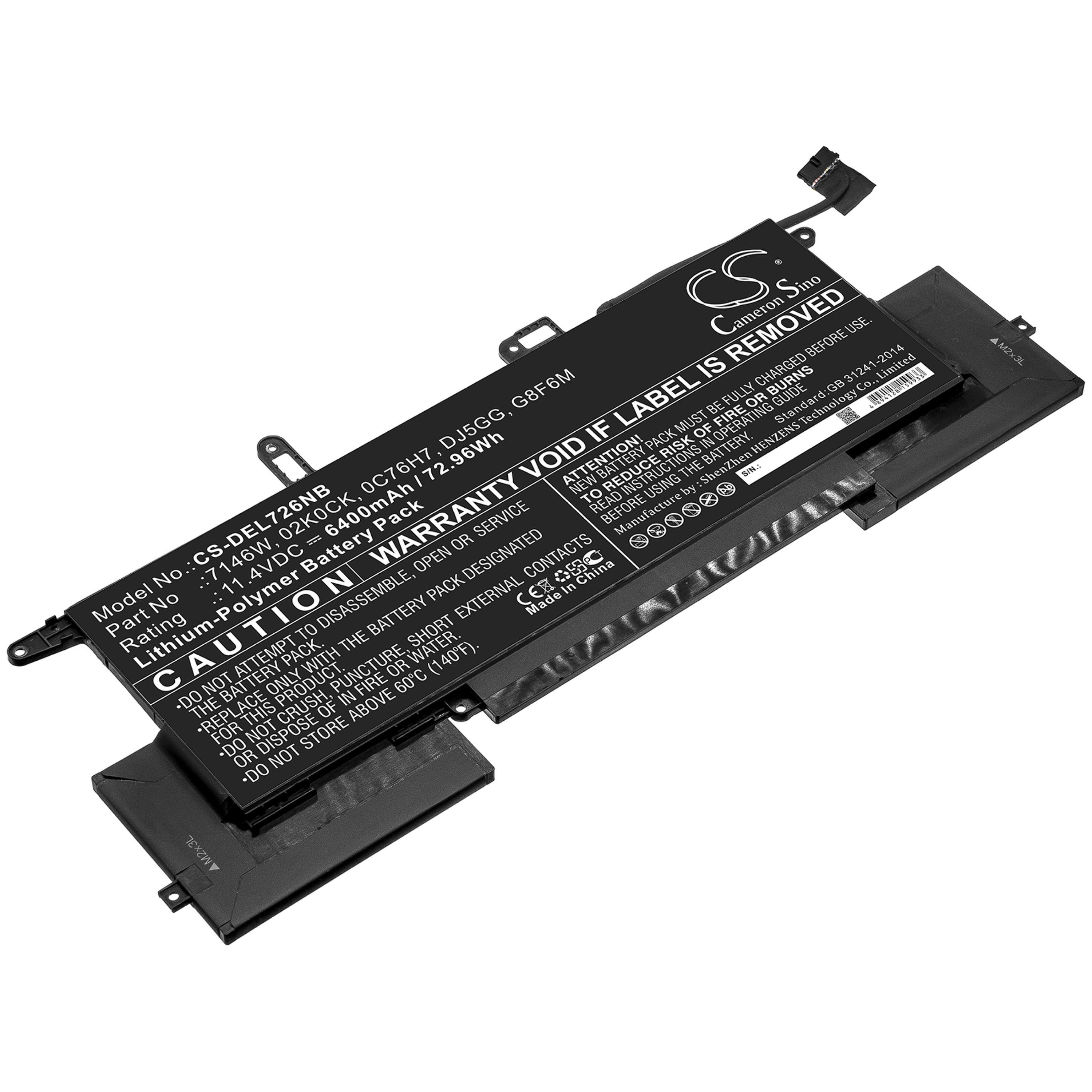 Cameron Sino 6400 mAh for Dell