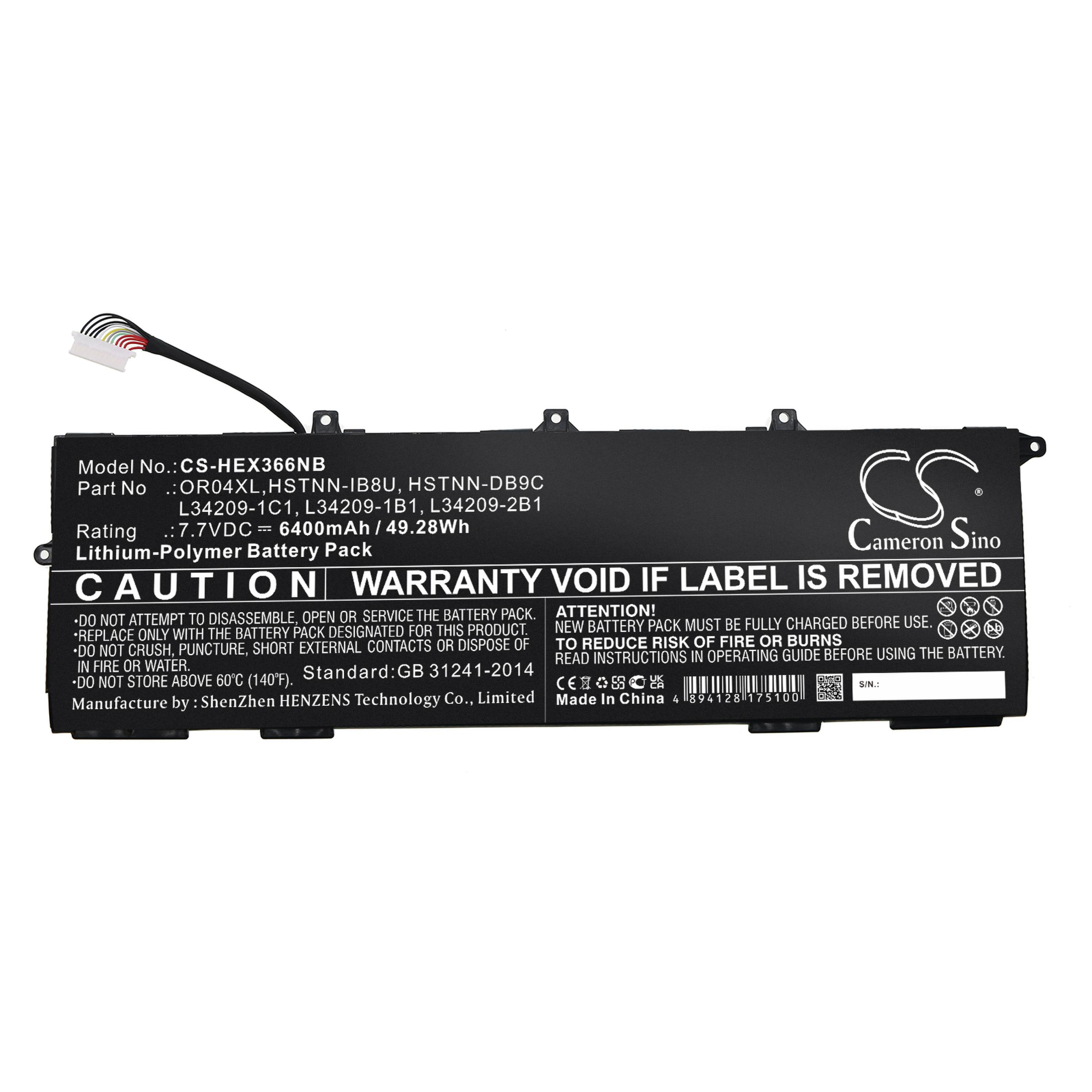 Cameron Sino 6400 mAh for HP