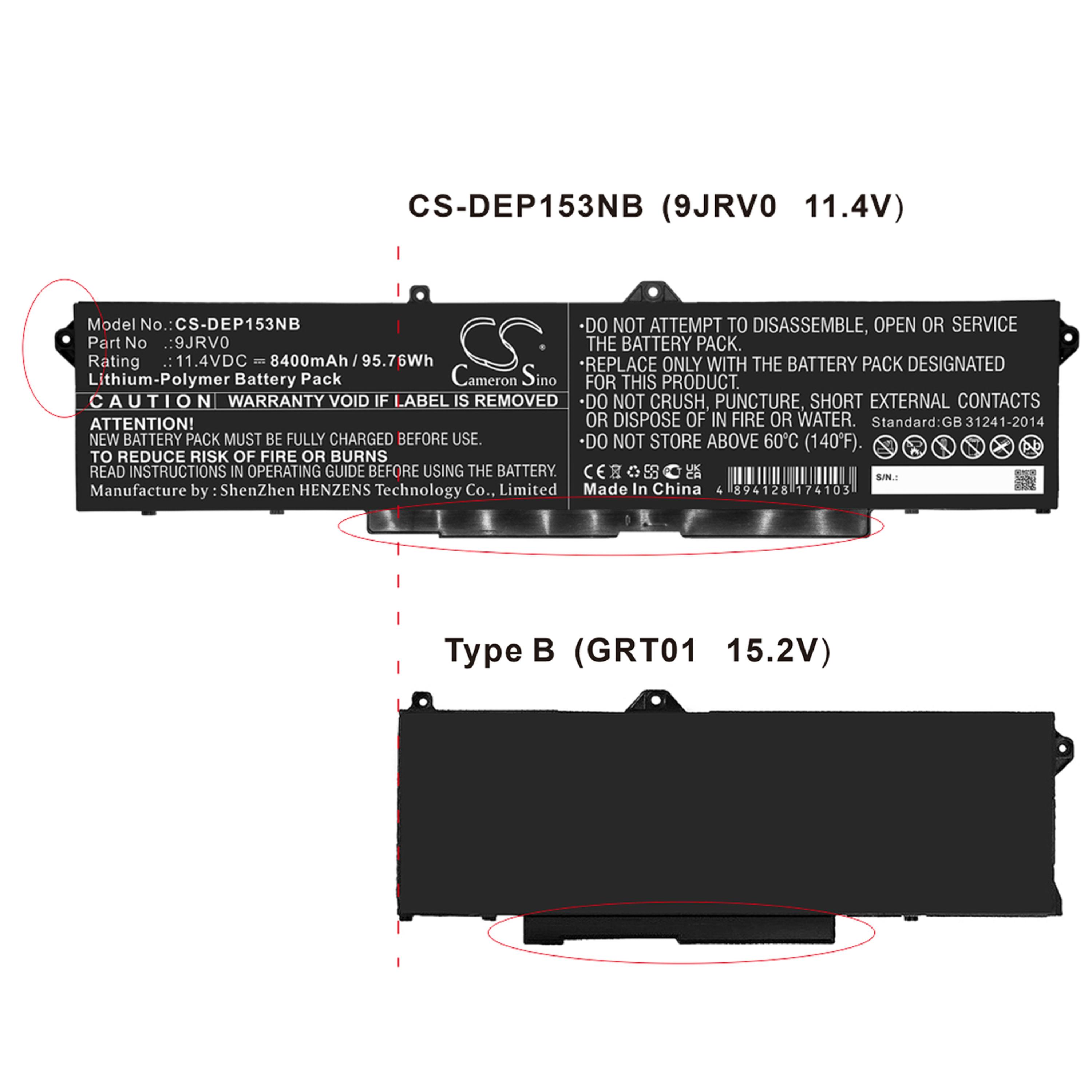 Cameron Sino 8400 mAh for Dell