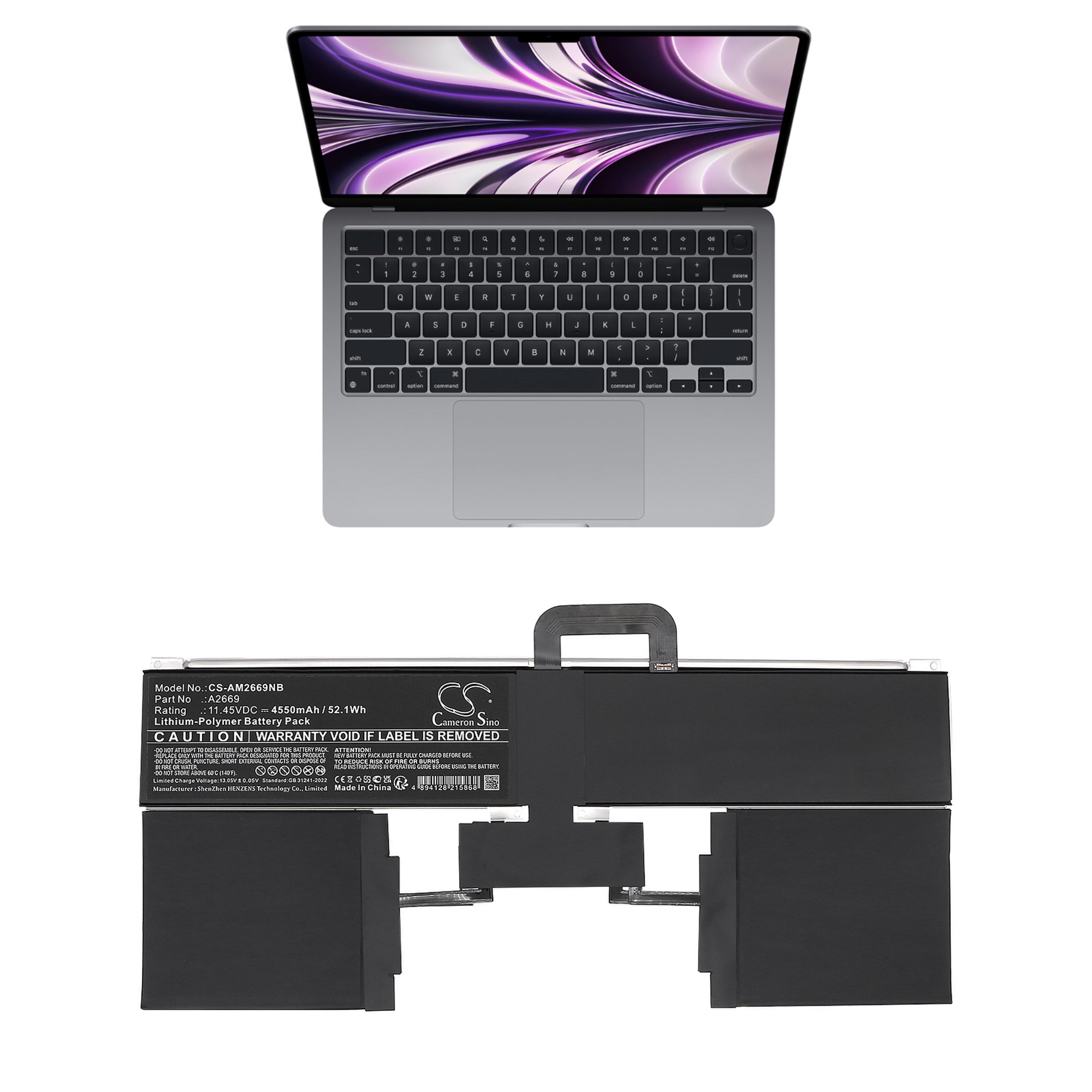Cameron Sino Replacement Battery for Apple
