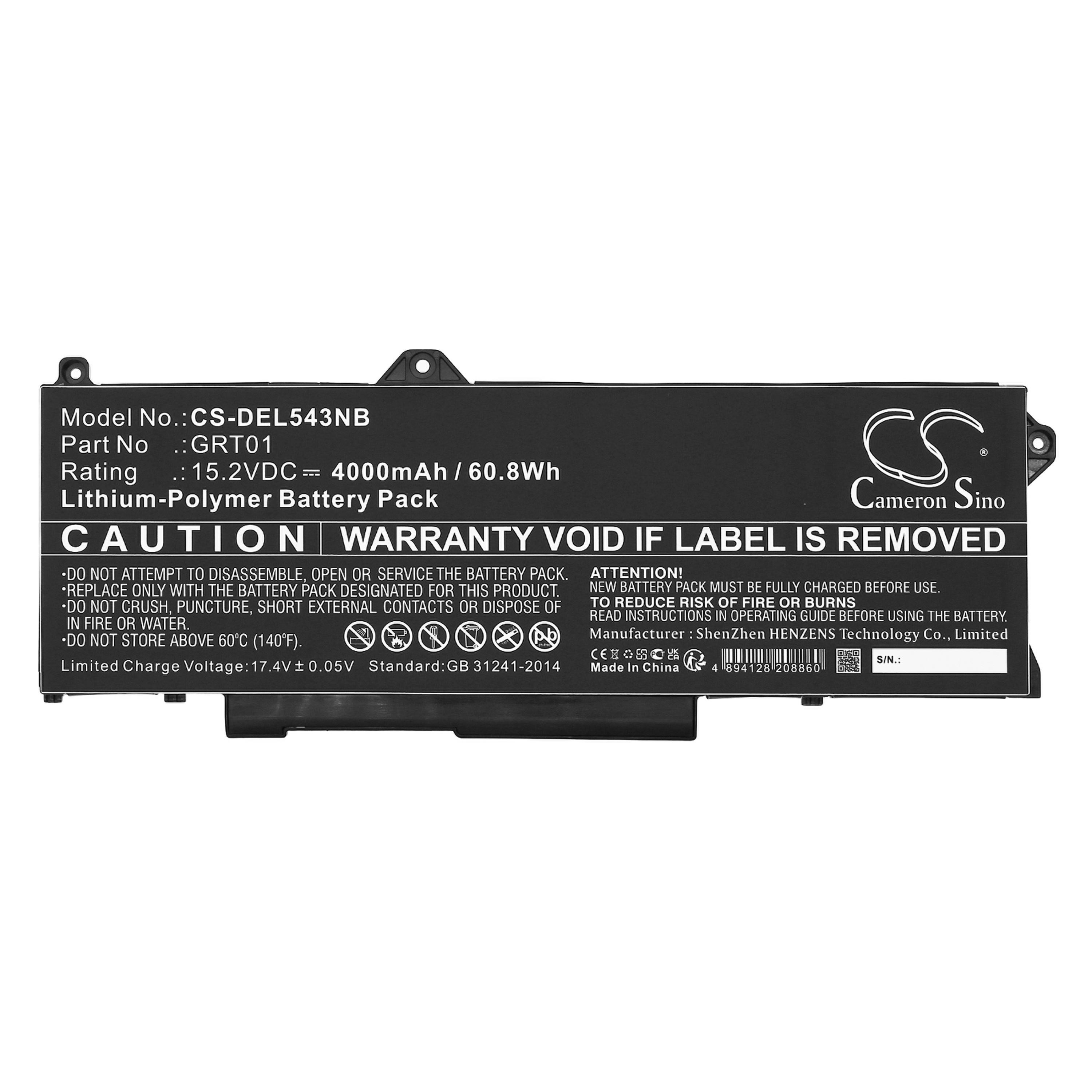 Cameron Sino Replacement Battery for Latitude
