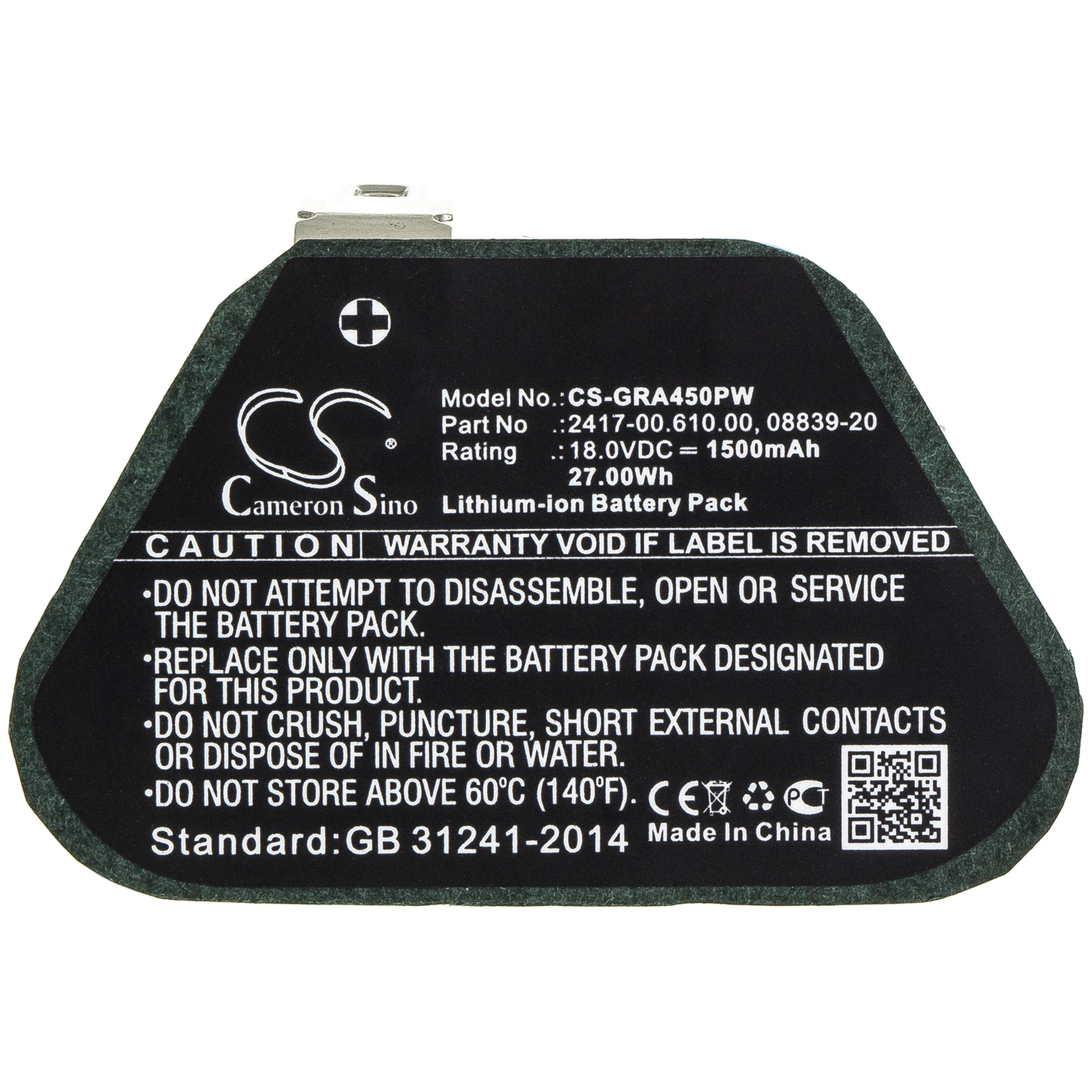 Cameron Sino 1500 mAh for Gardena