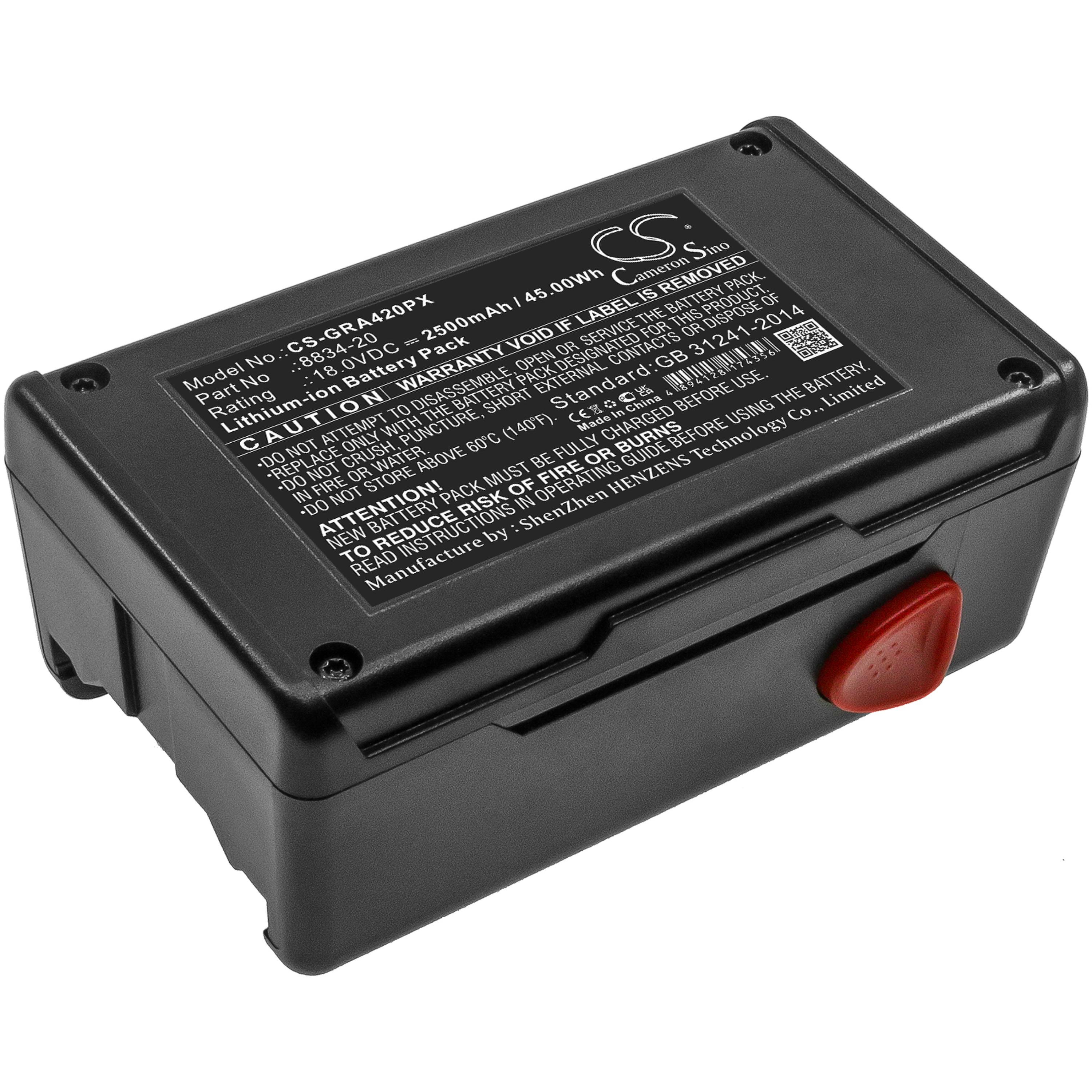 Cameron Sino 2500 mAh for Gardena