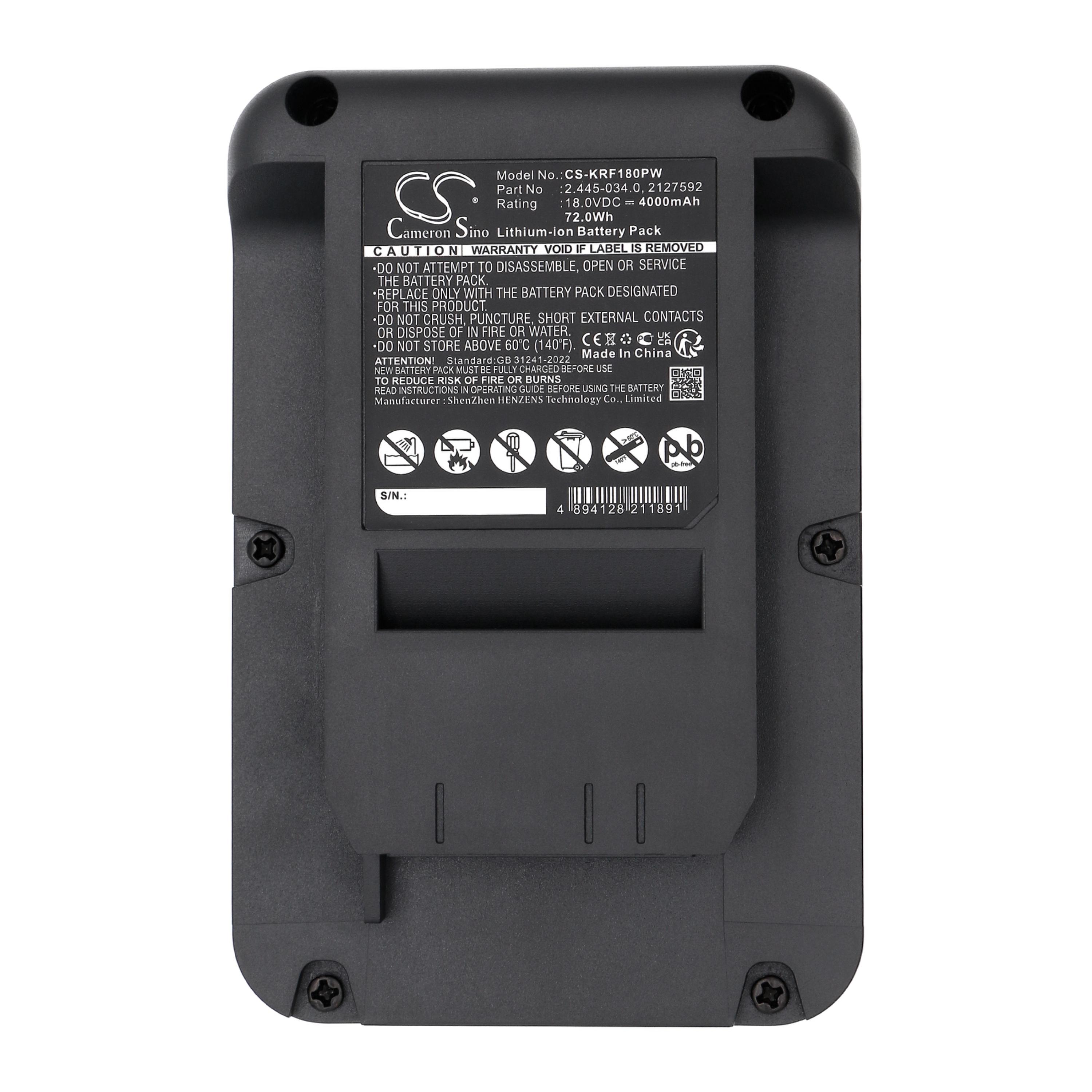 Cameron Sino Replacement Battery for KARCHER
