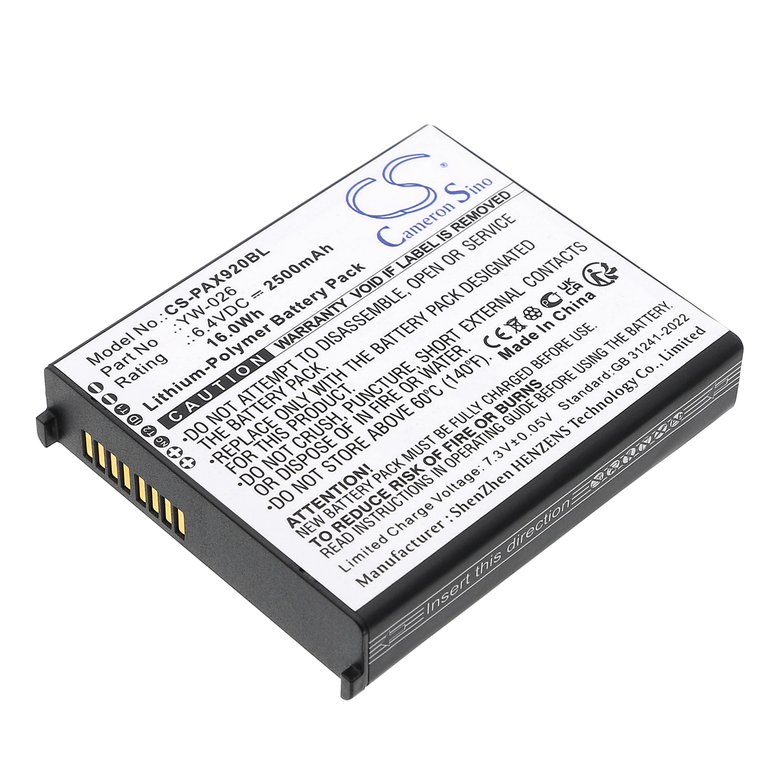 Cameron Sino 2500mAh Battery for Pax