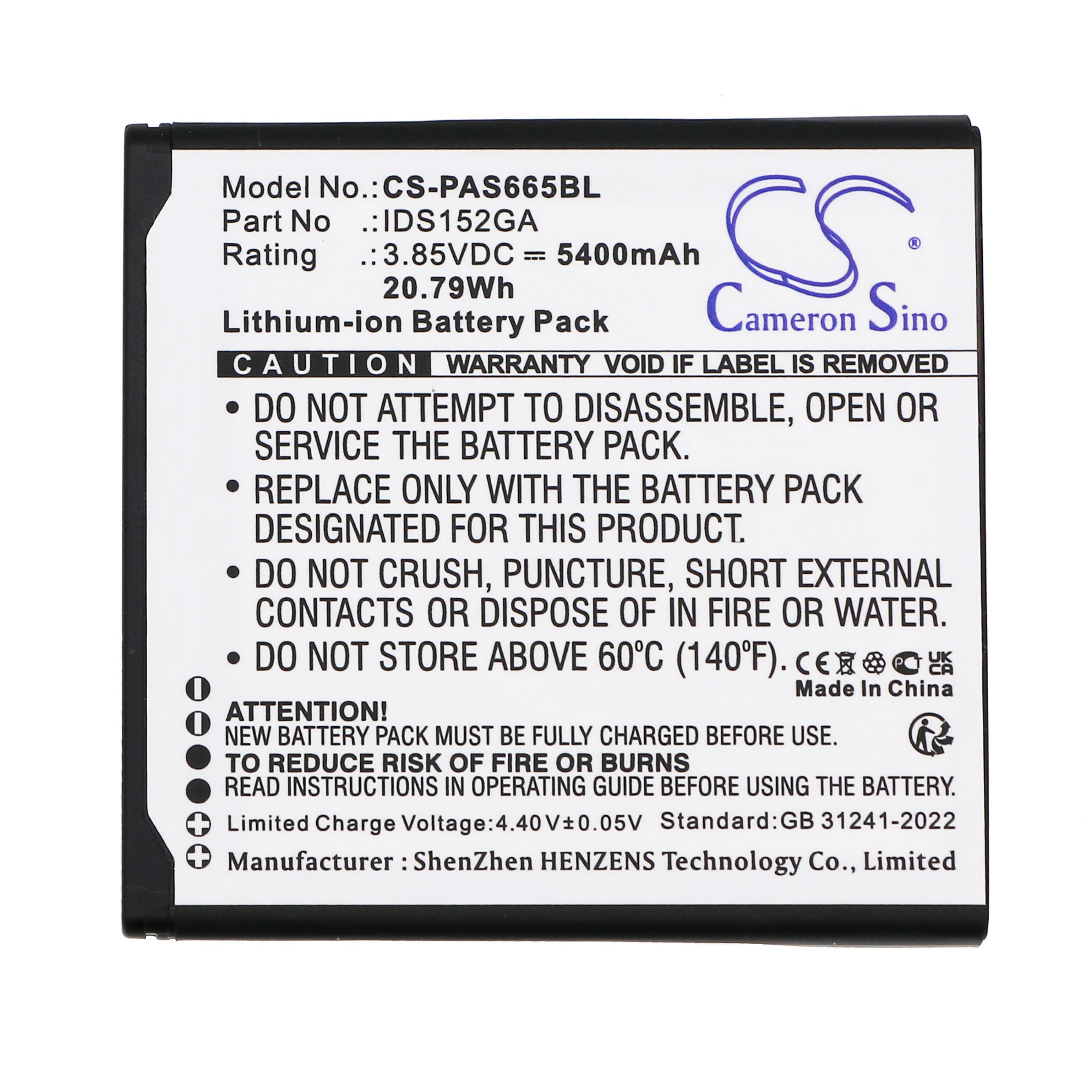 Cameron Sino Replacement Battery for Pax