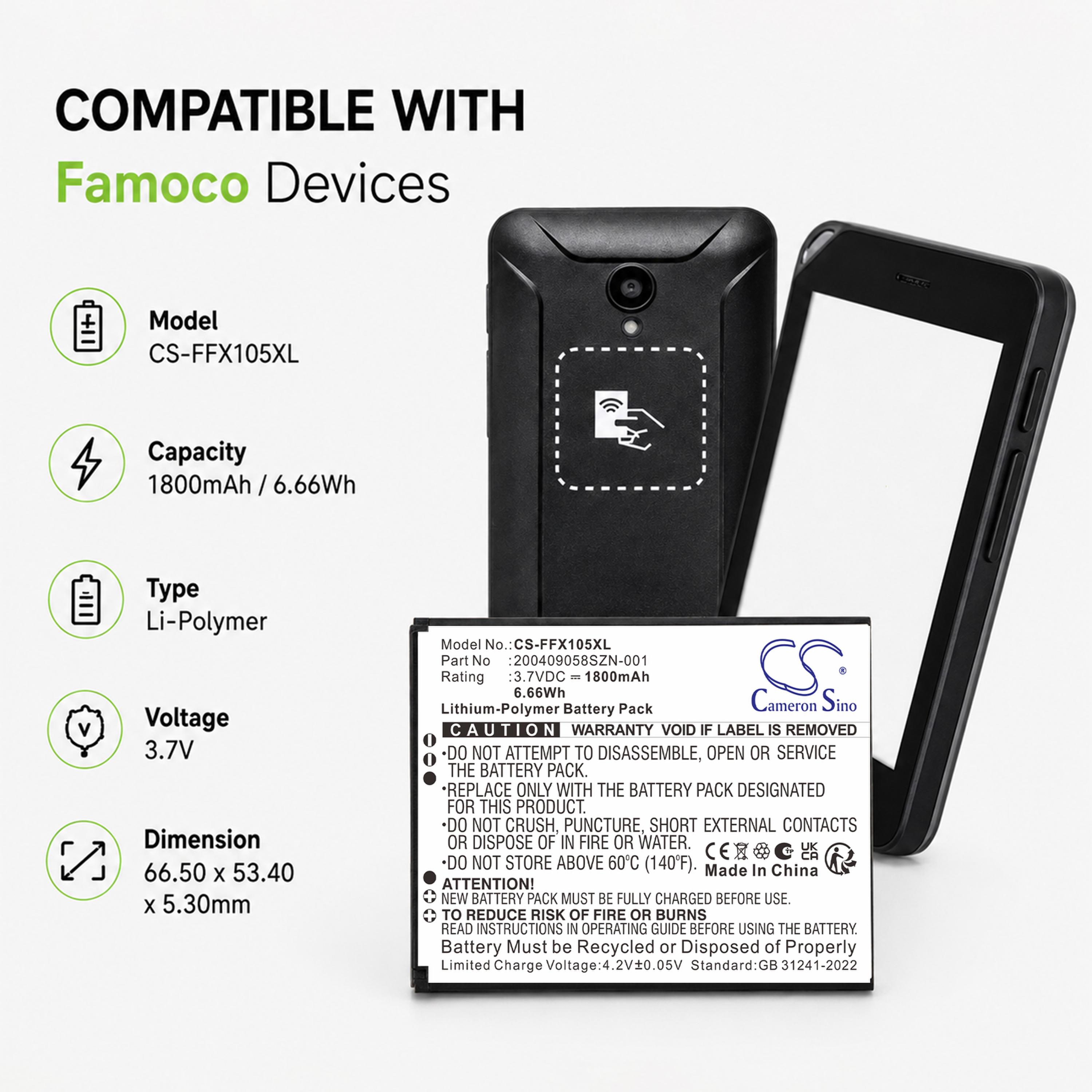 Cameron Sino 1800mAh Replacement Battery for