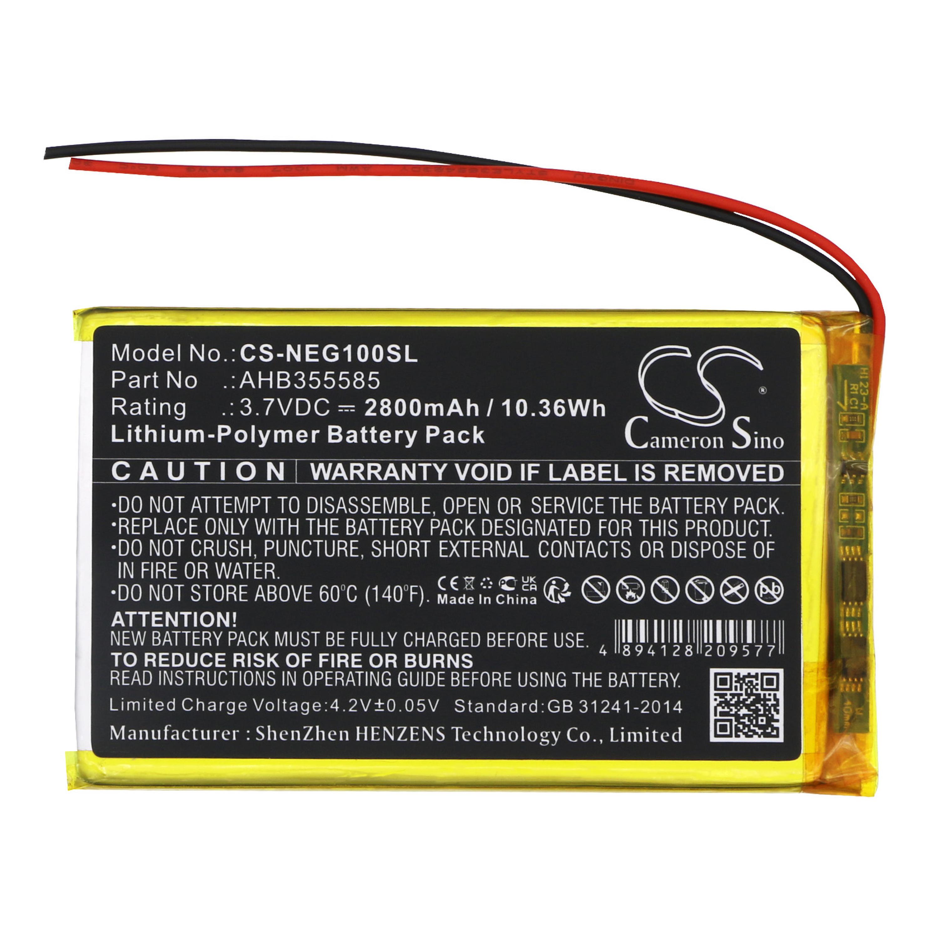 Cameron Sino Replacement Battery for SNK