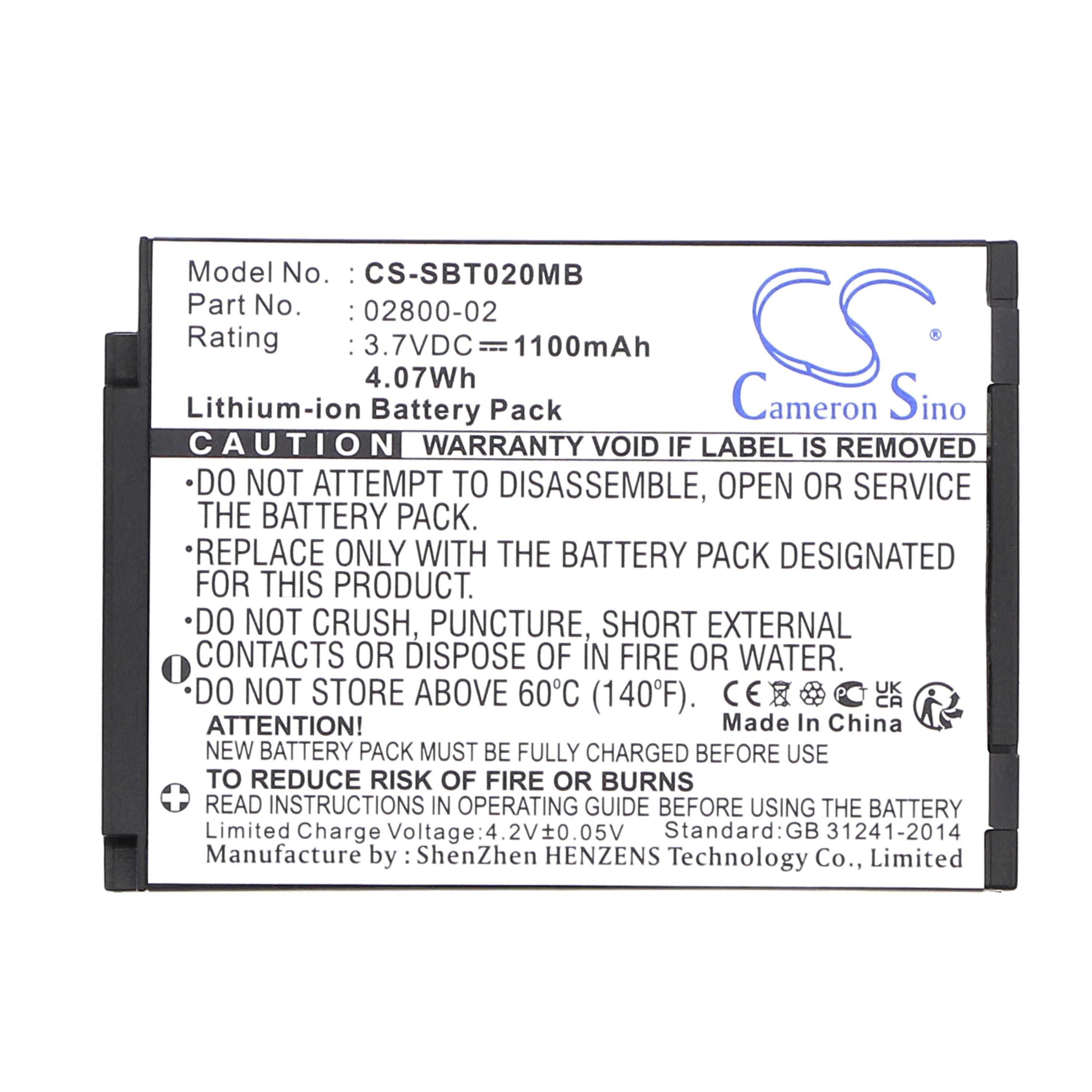 Cameron Sino 1100 mAh for Luvion