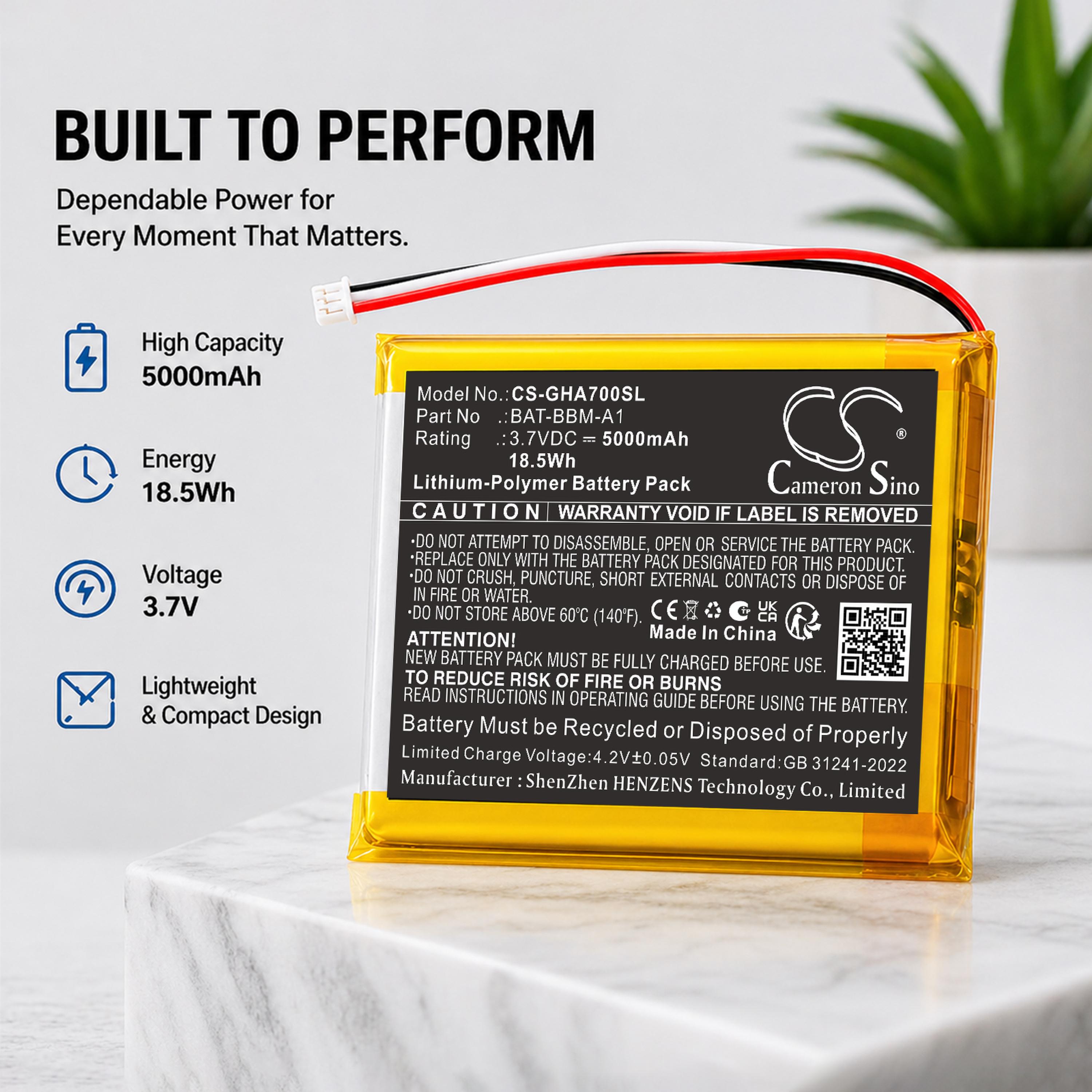 Cameron Sino 5000mAh Replacement Battery for