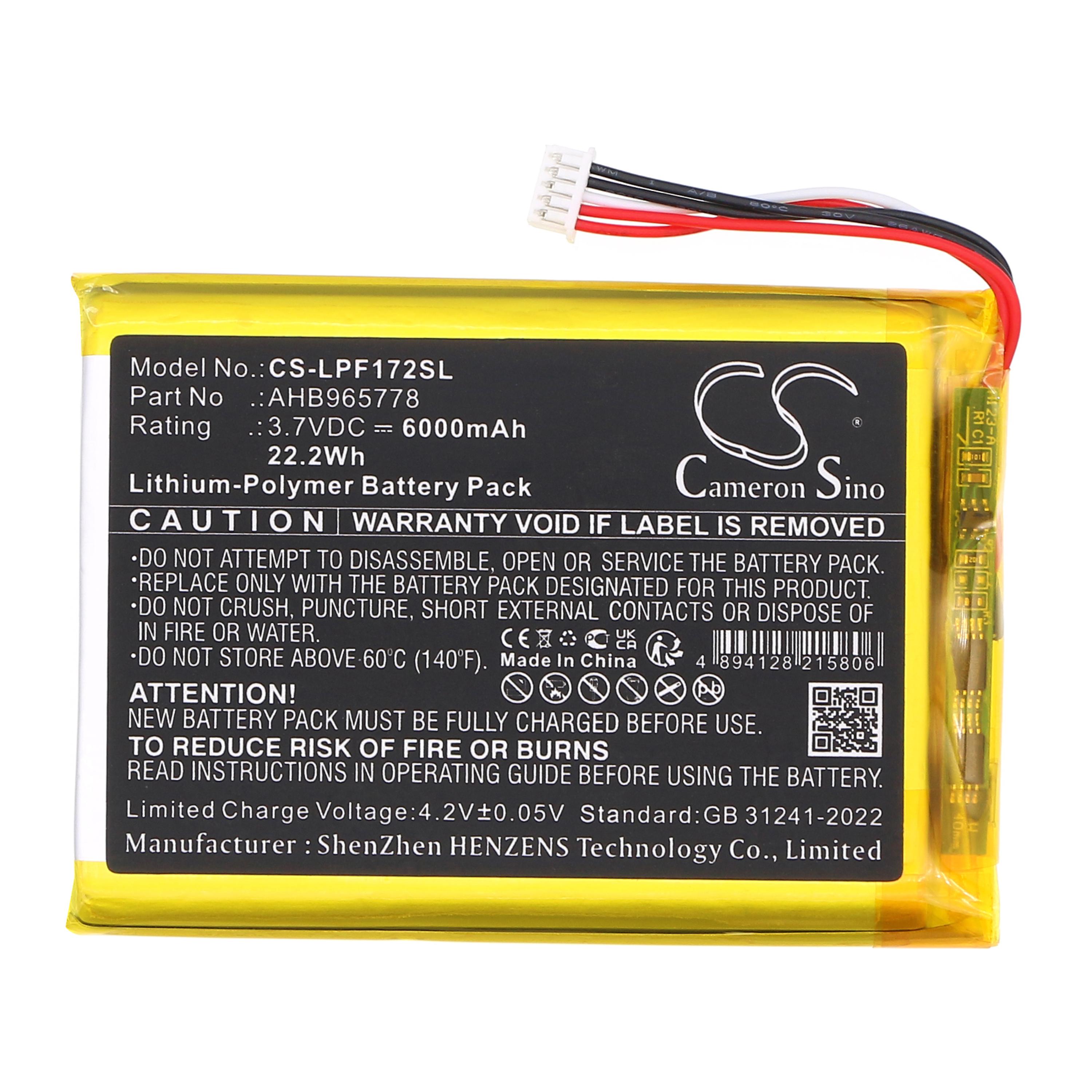 Cameron Sino Replacement Battery for Leapfrog
