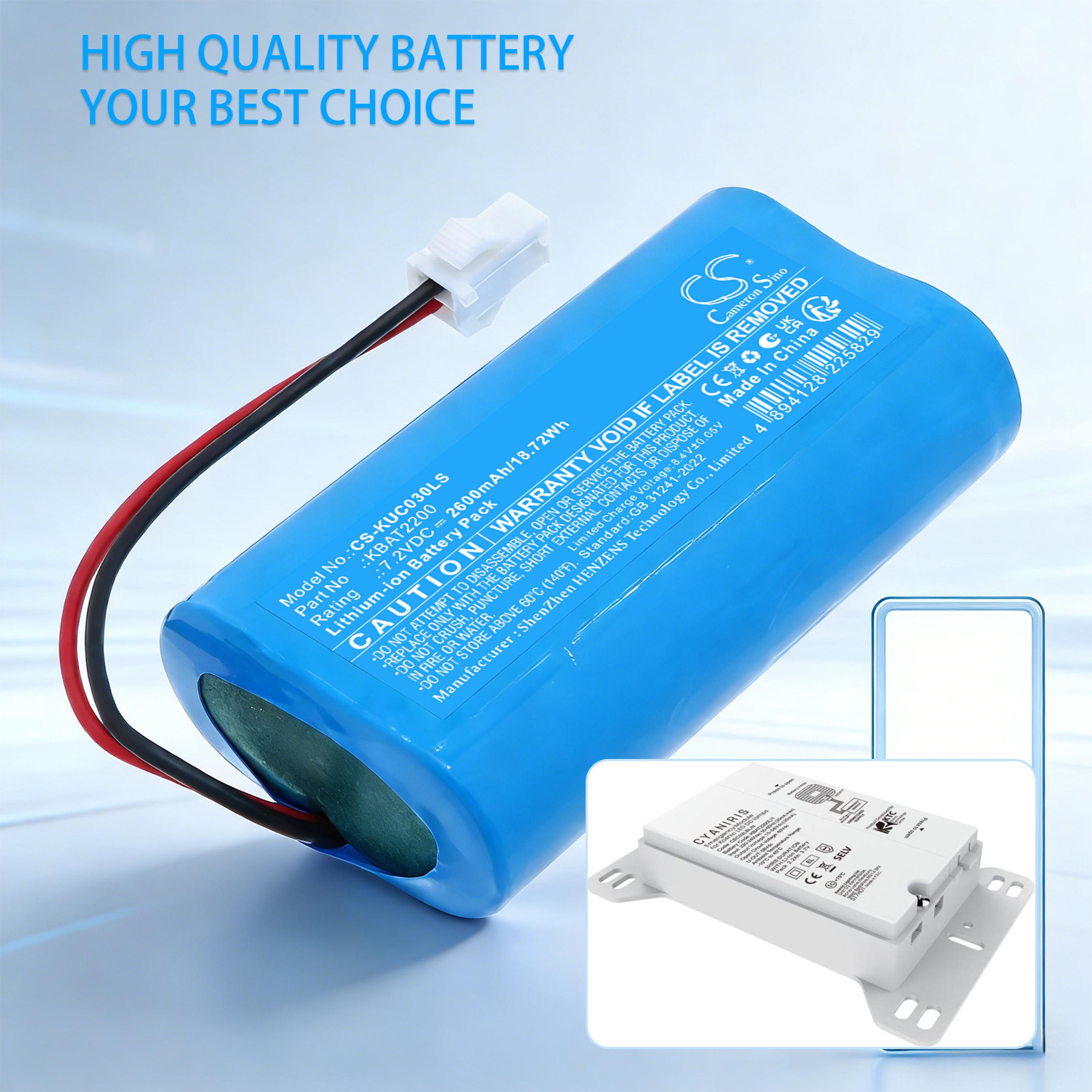 Cameron Sino 2600mAh Replacement Battery for