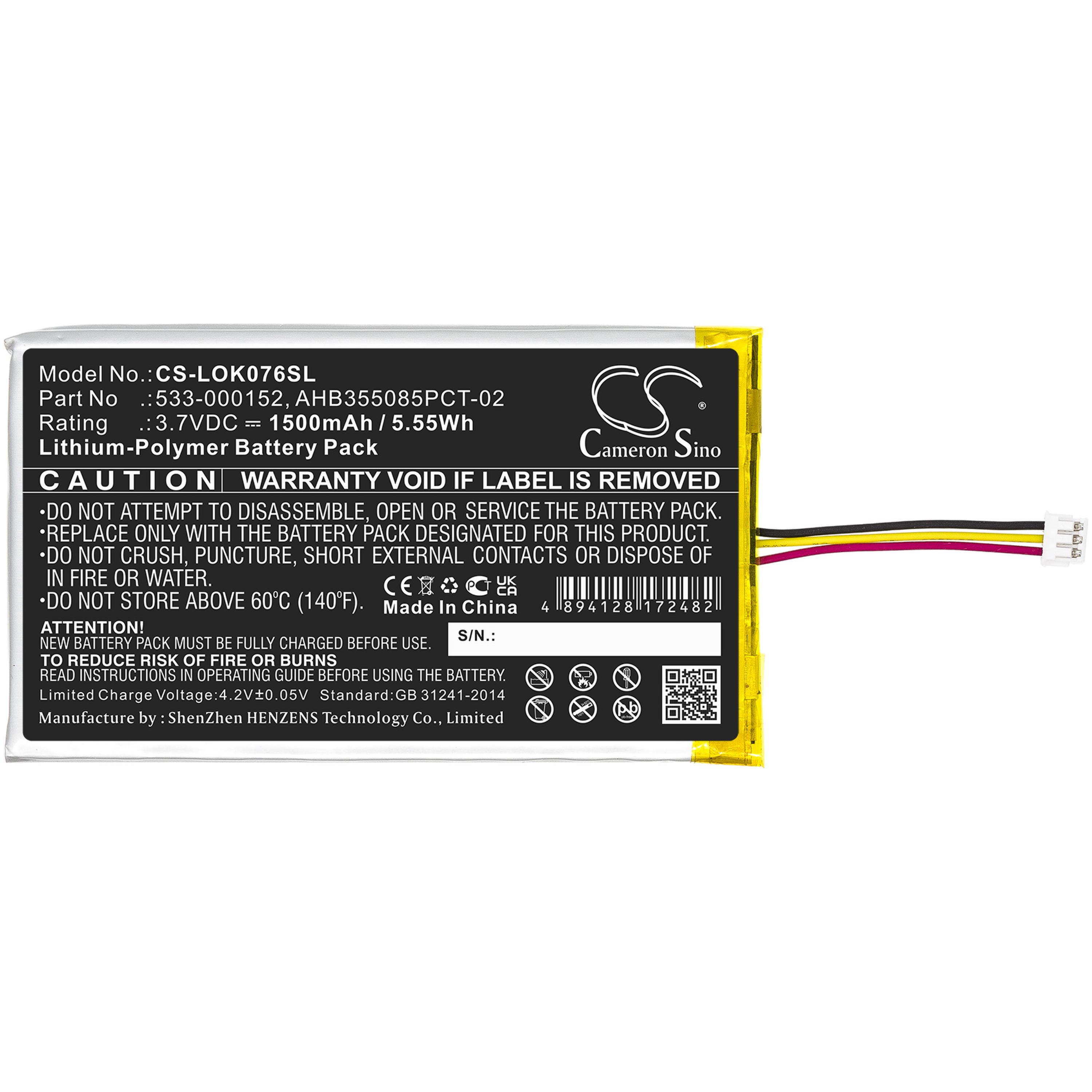 Cameron Sino 1500mAh Battery for Logitech