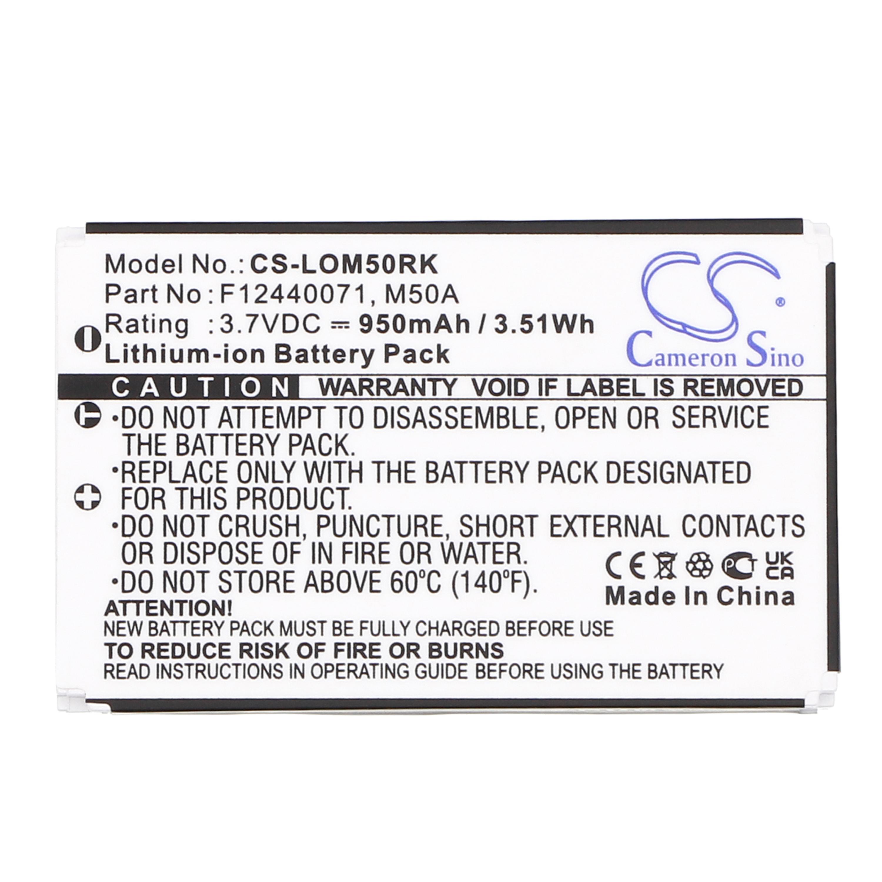 Cameron Sino 950 mAh for Logitech