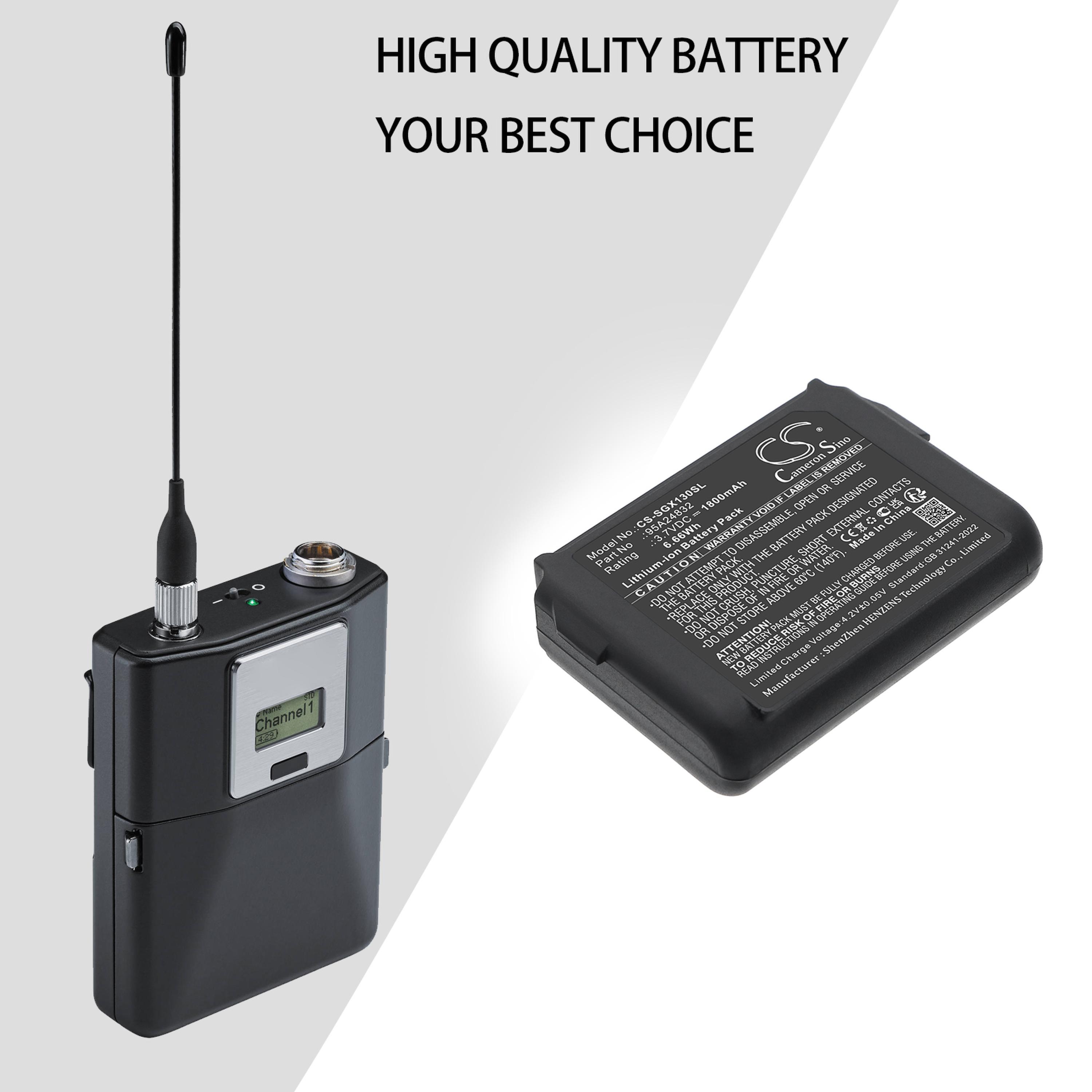 Cameron Sino 1800mAh Battery for SHURE