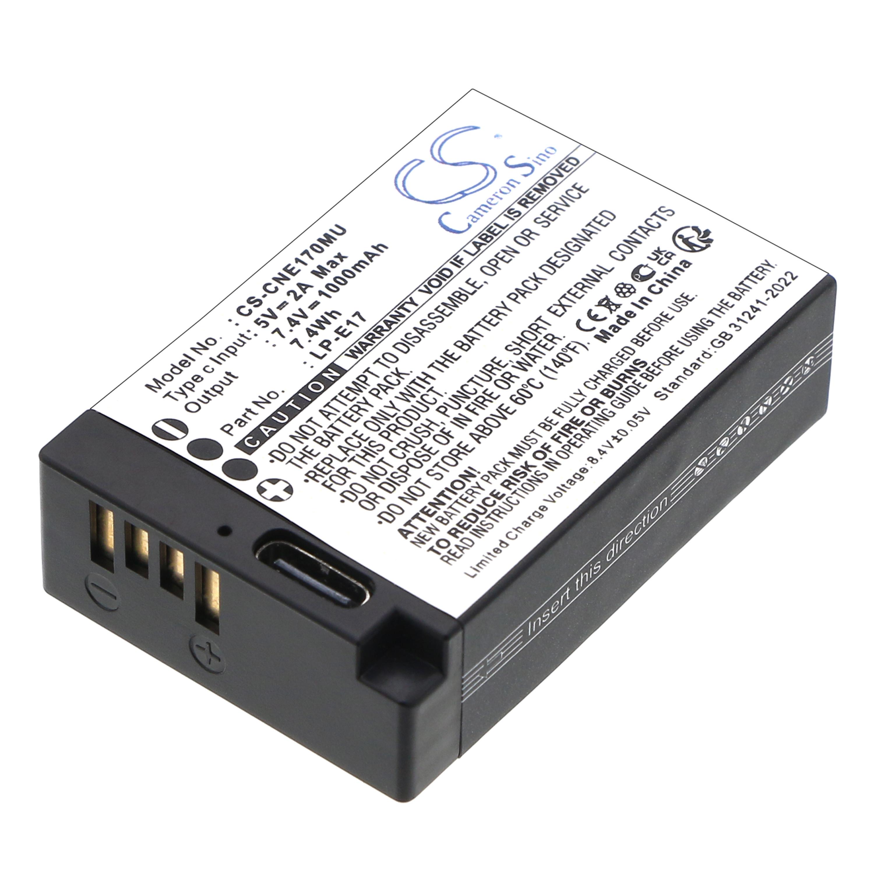 Cameron Sino 1000mAh Type-C Battery for