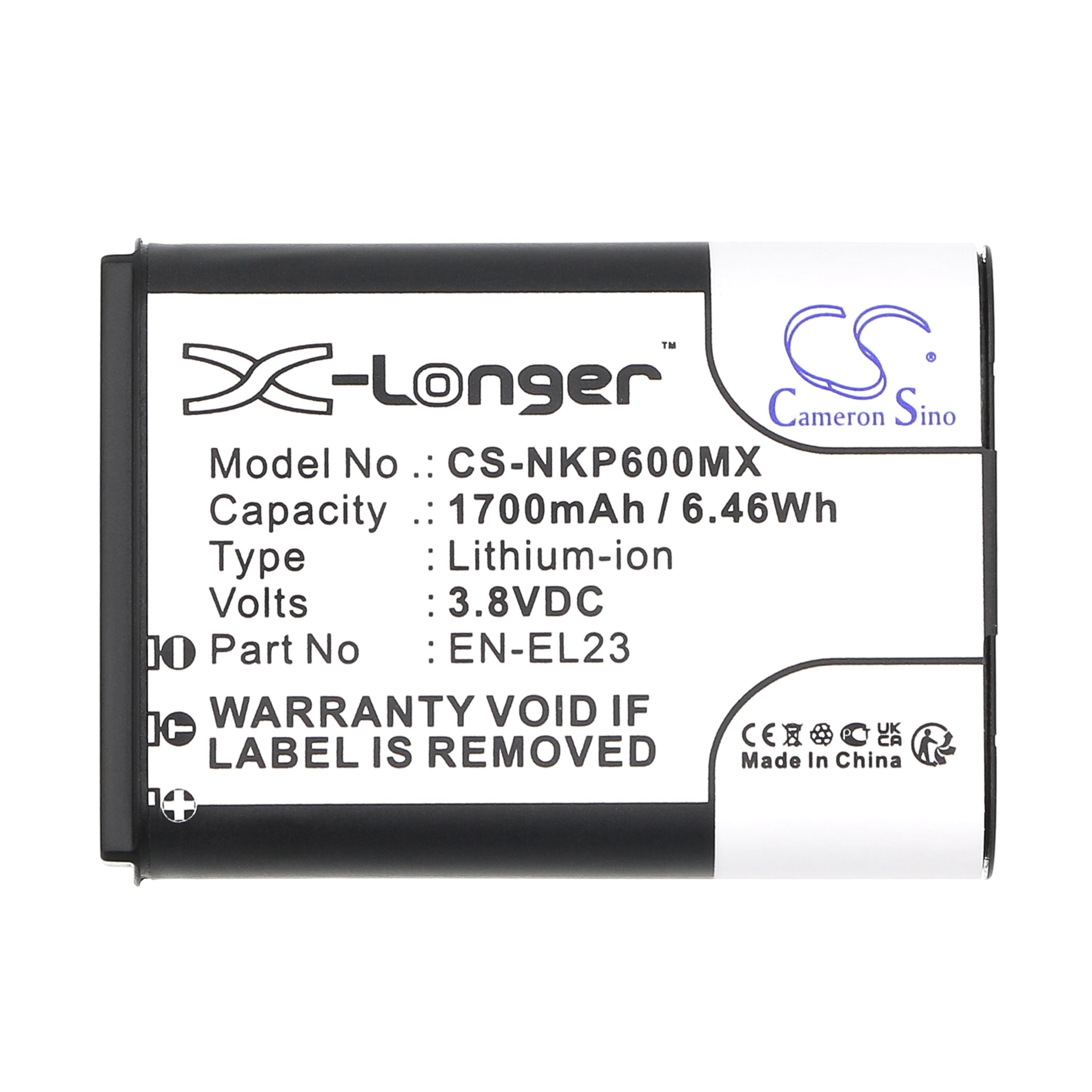 Cameron Sino 1700mAh Battery for NiKon