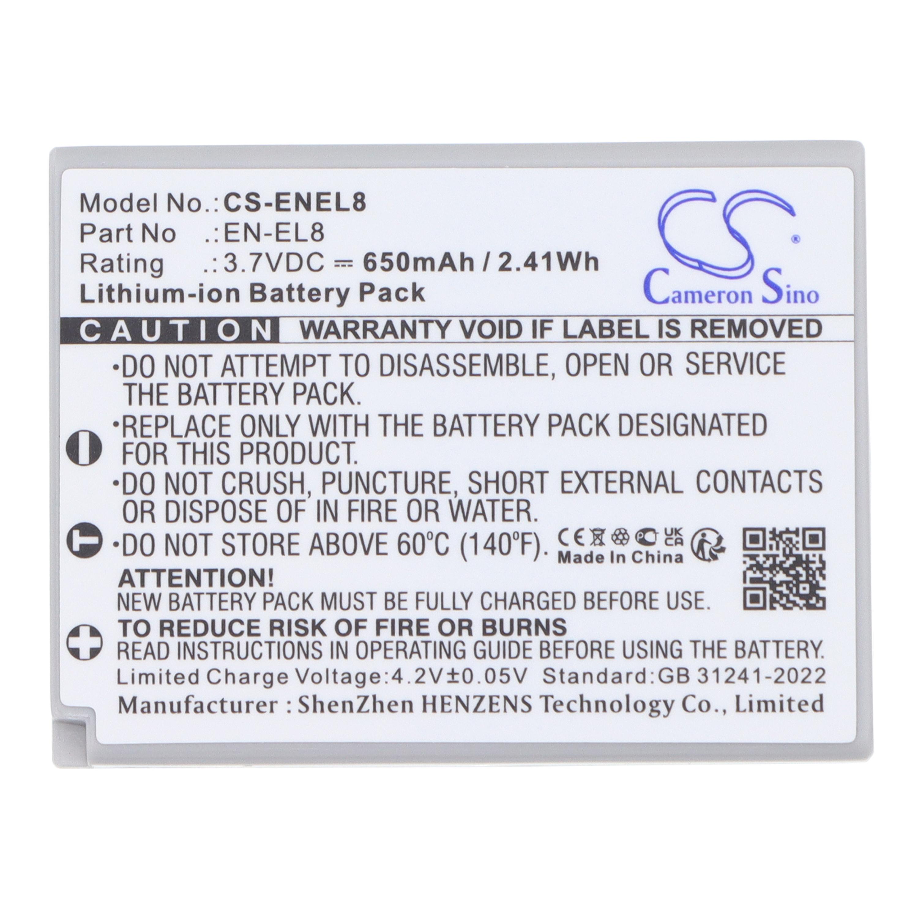 Cameron Sino 650 mAh for NiKon