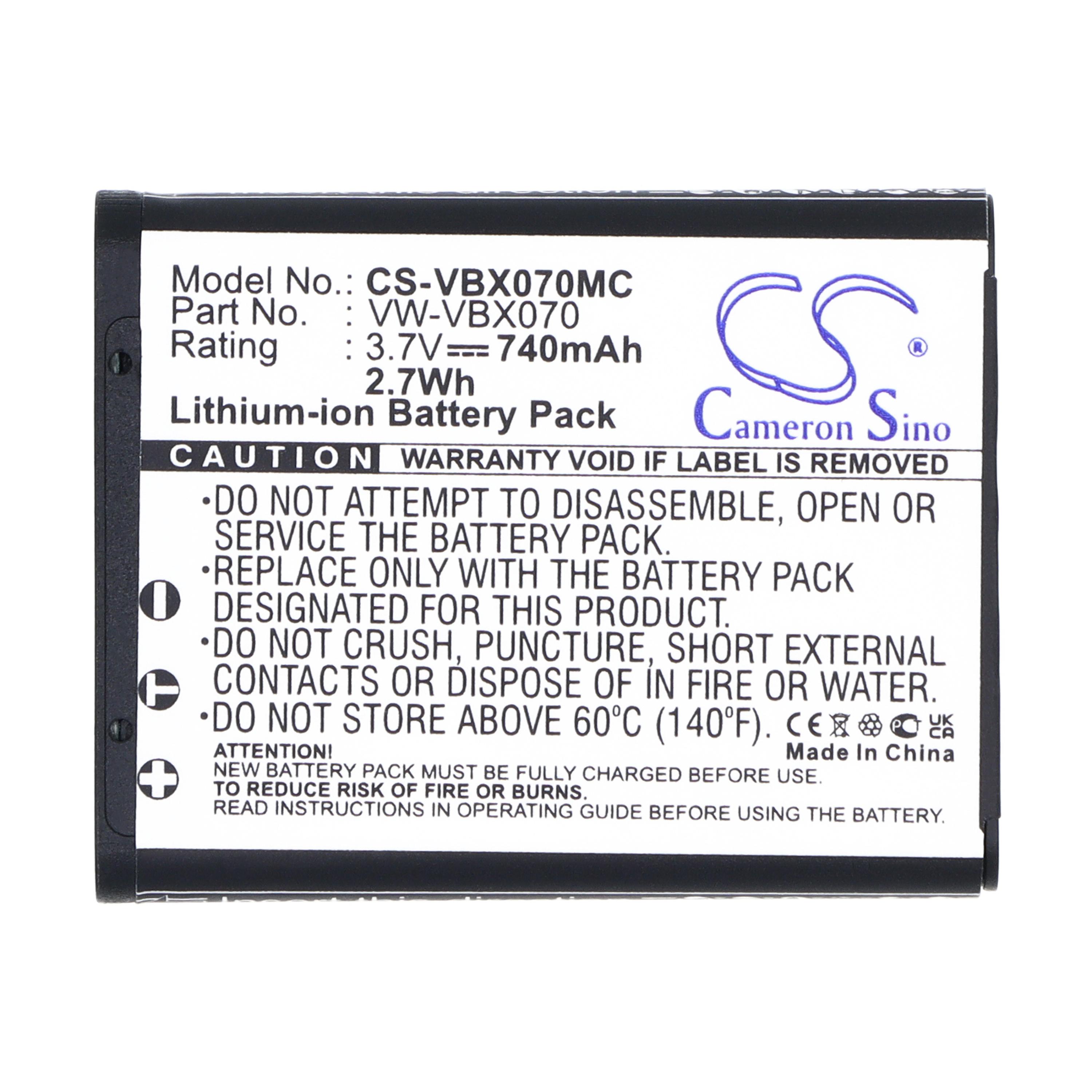 Cameron Sino 740 mAh for Panasonic