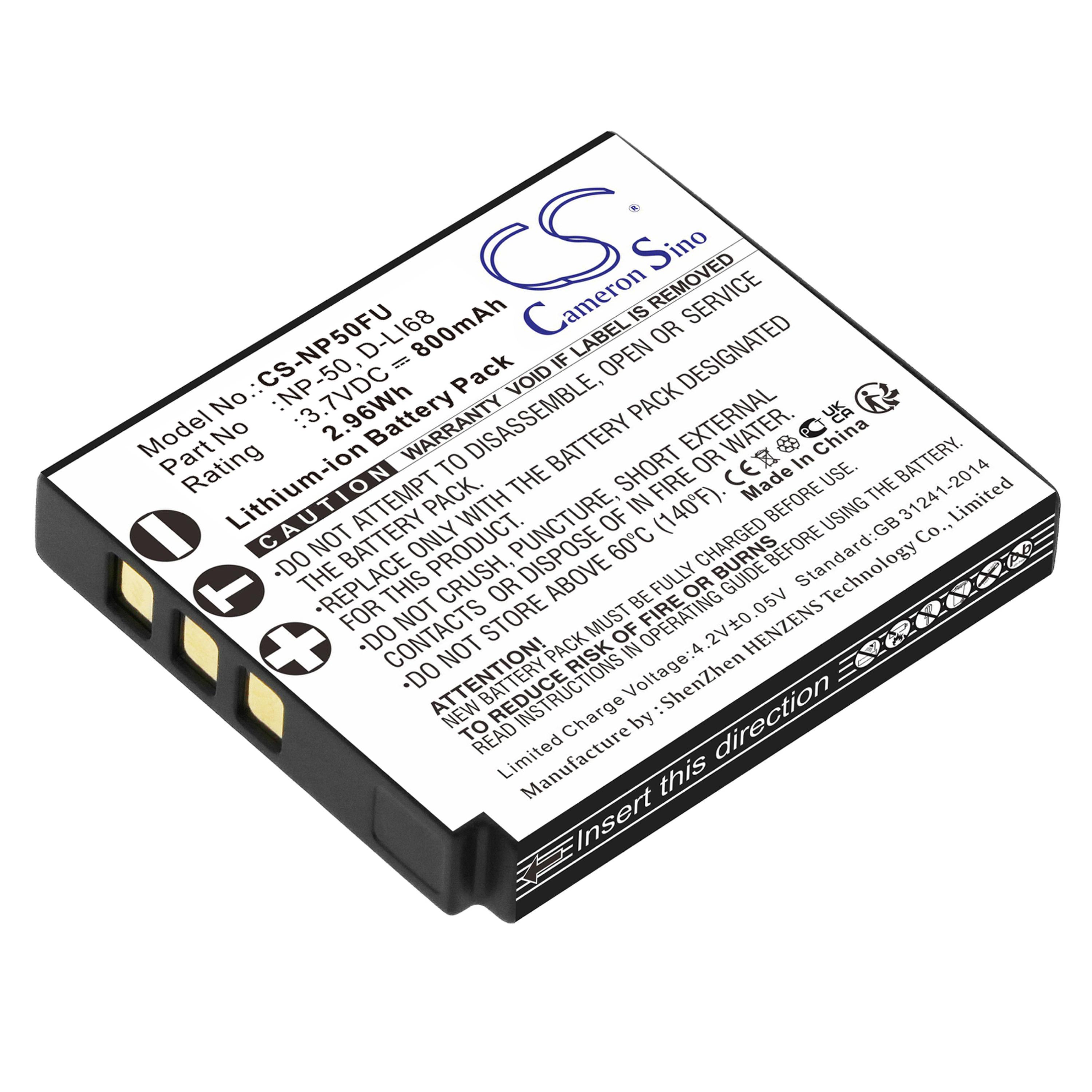 Cameron Sino 800 mAh for Fujifilm