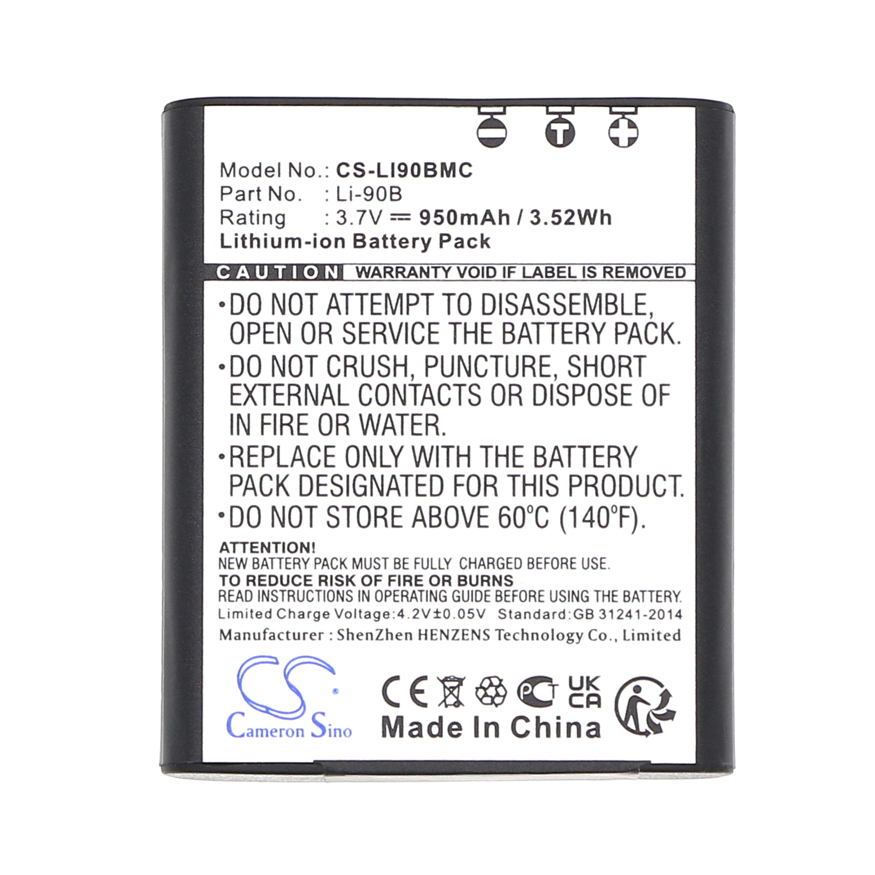 Cameron Sino Replacement Battery for Olympus