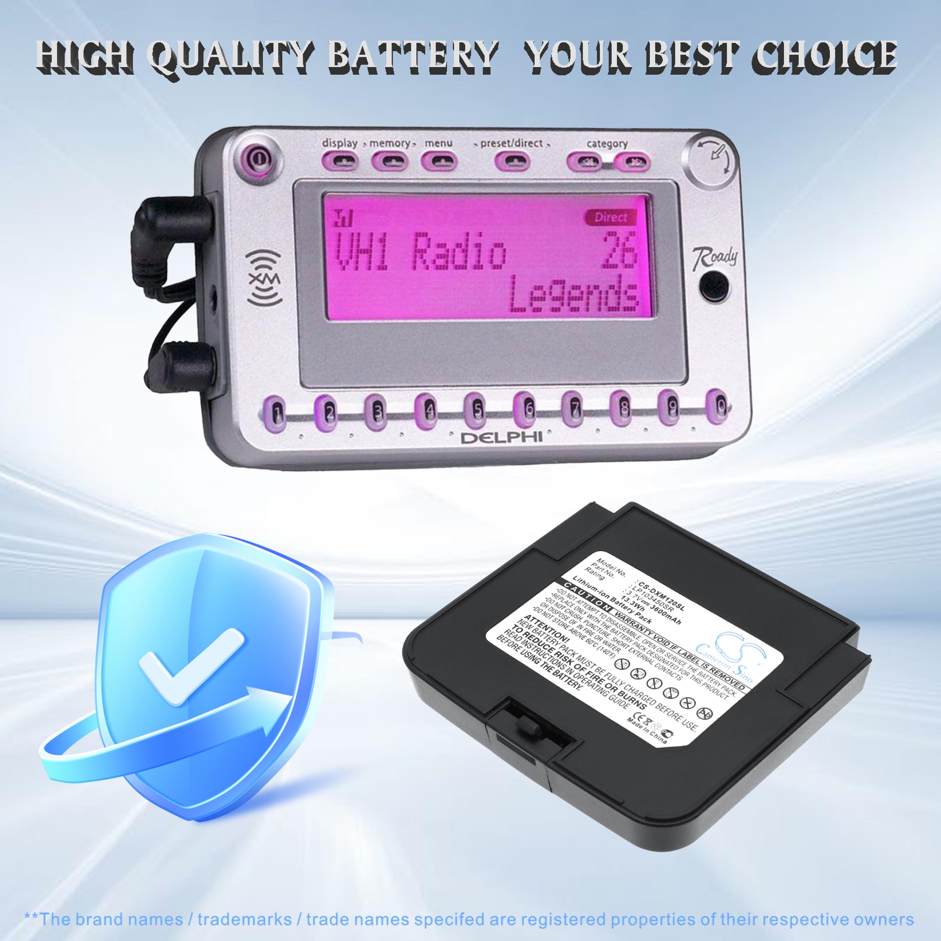 Cameron Sino 3600 mAh for Delphi