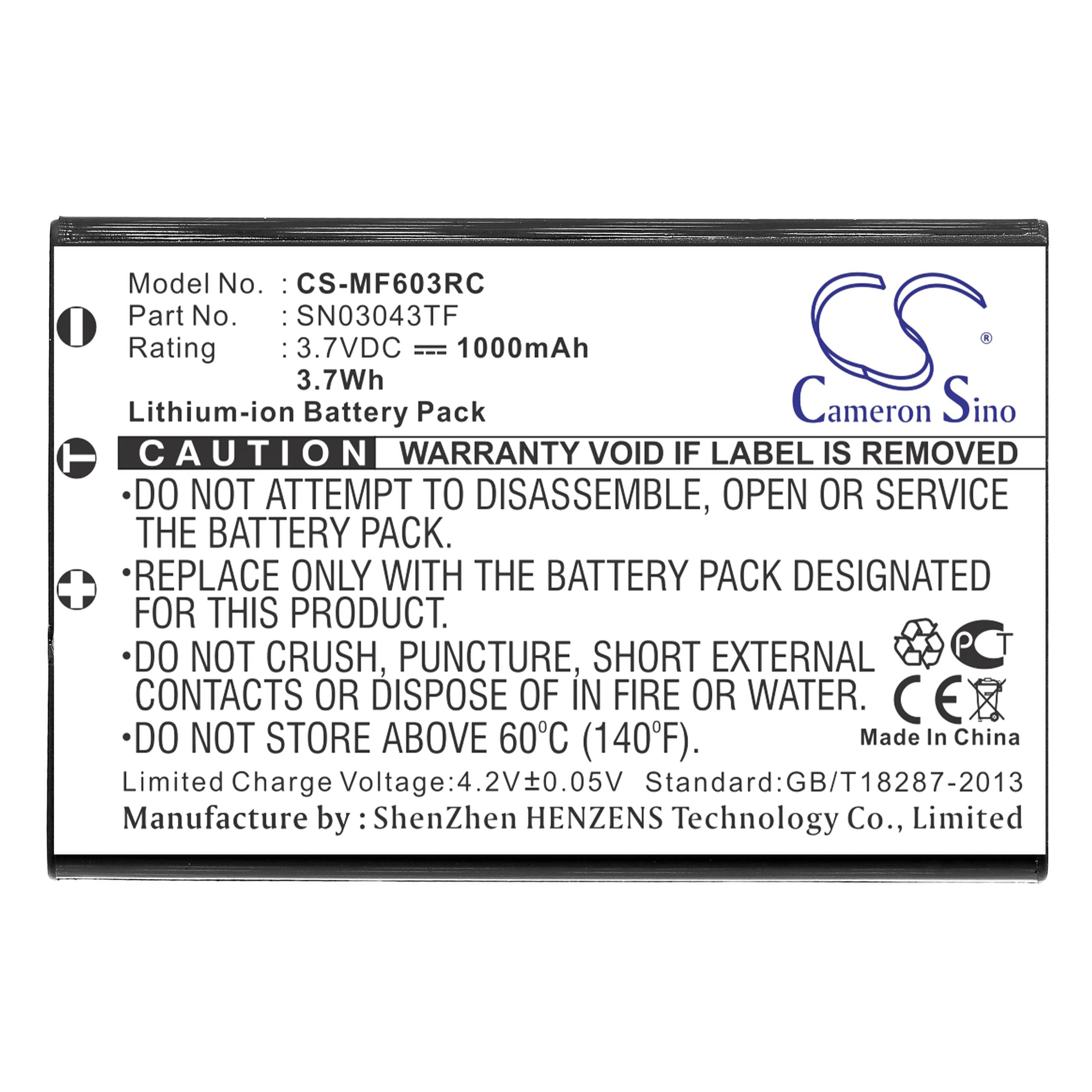 Cameron Sino 1000 mAh for Acoustic