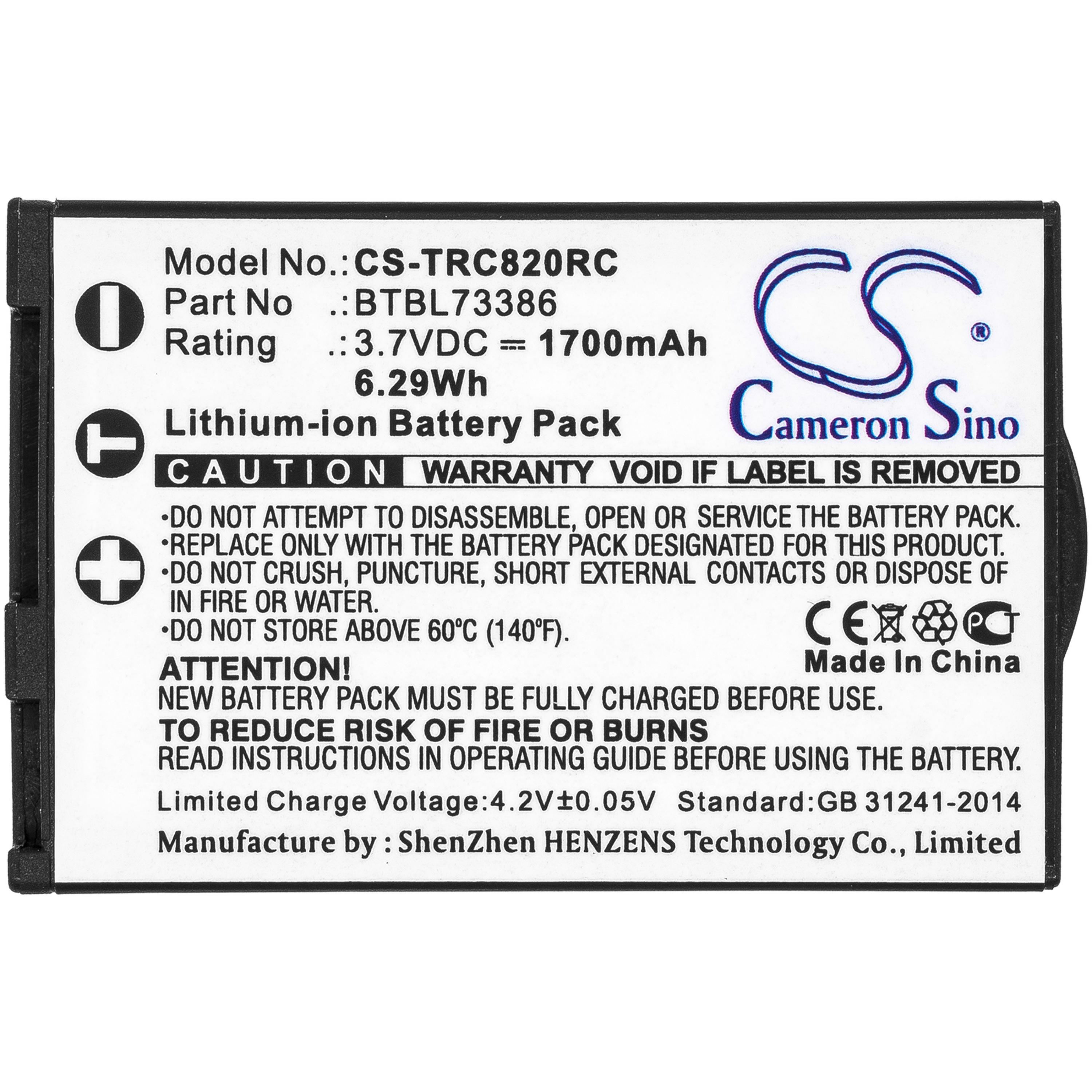 Cameron Sino 1700 mAh for URC