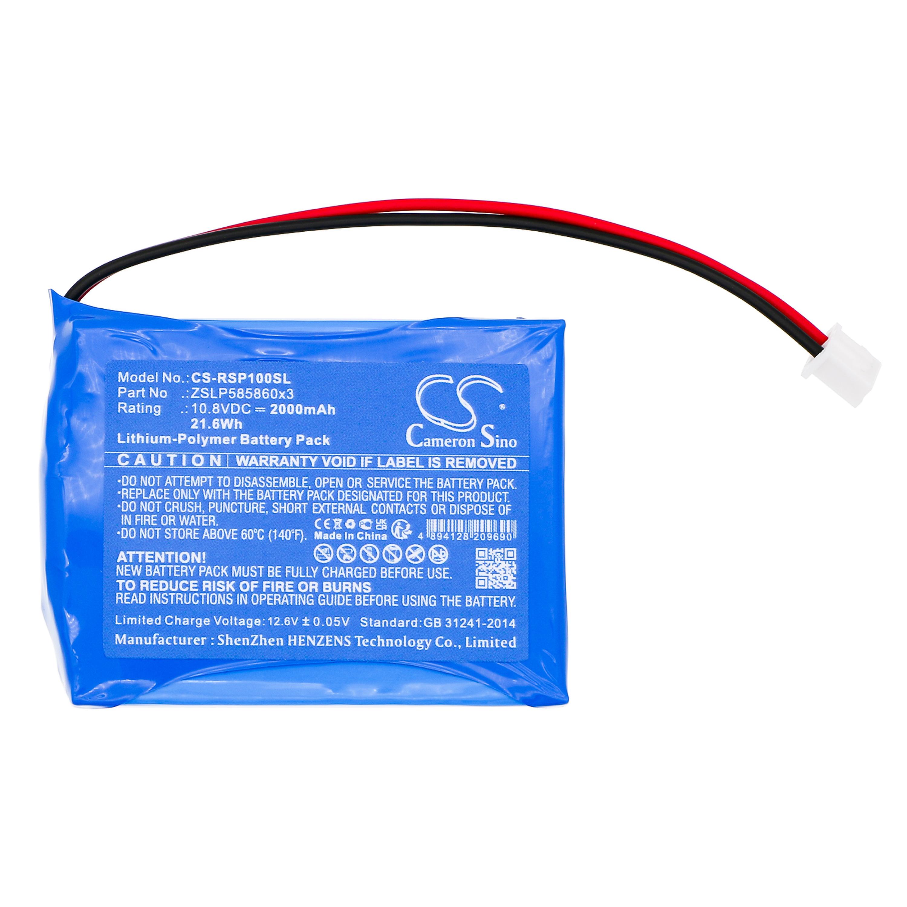 Cameron Sino Replacement Battery for Ratiotec