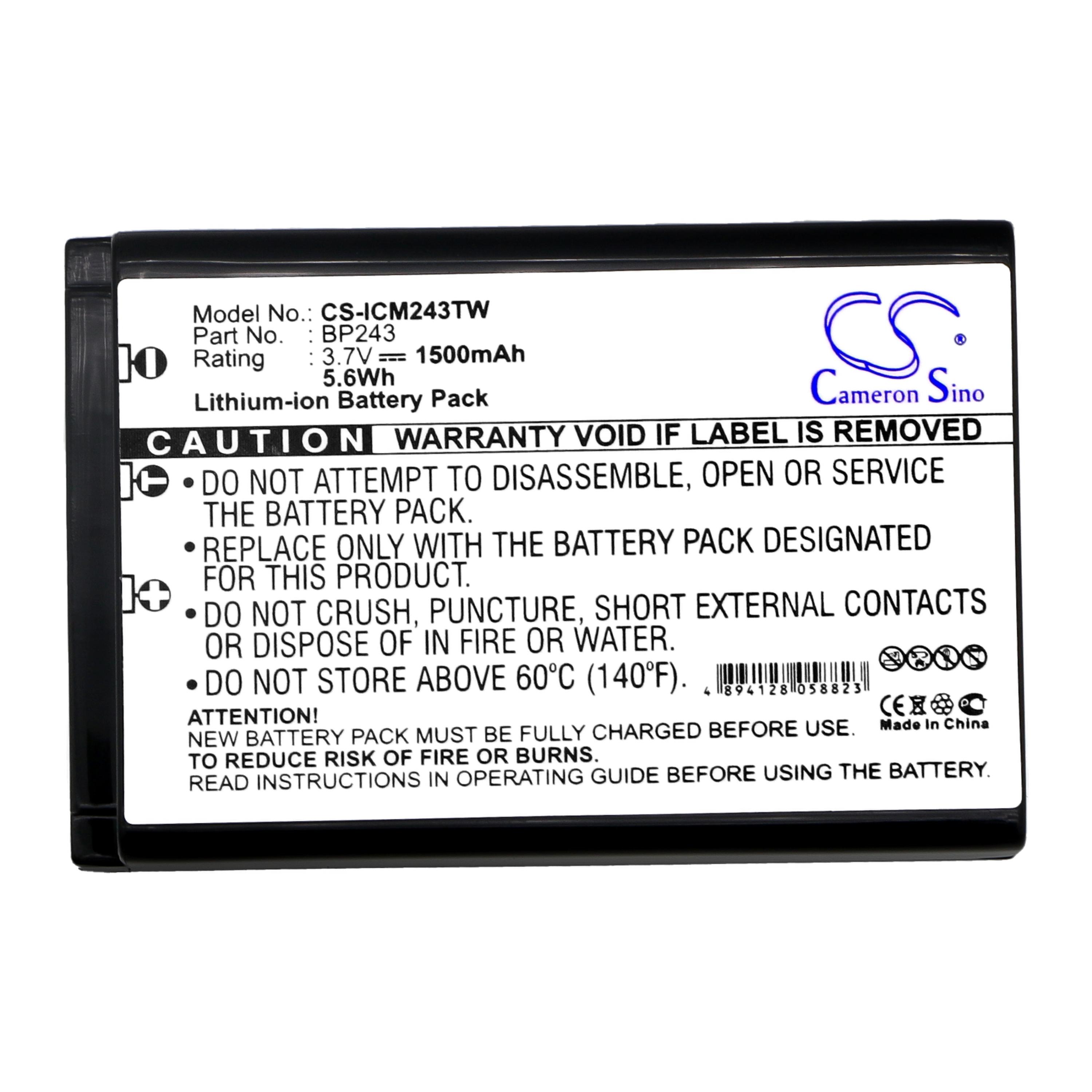 Cameron Sino 1500 mAh for Icom