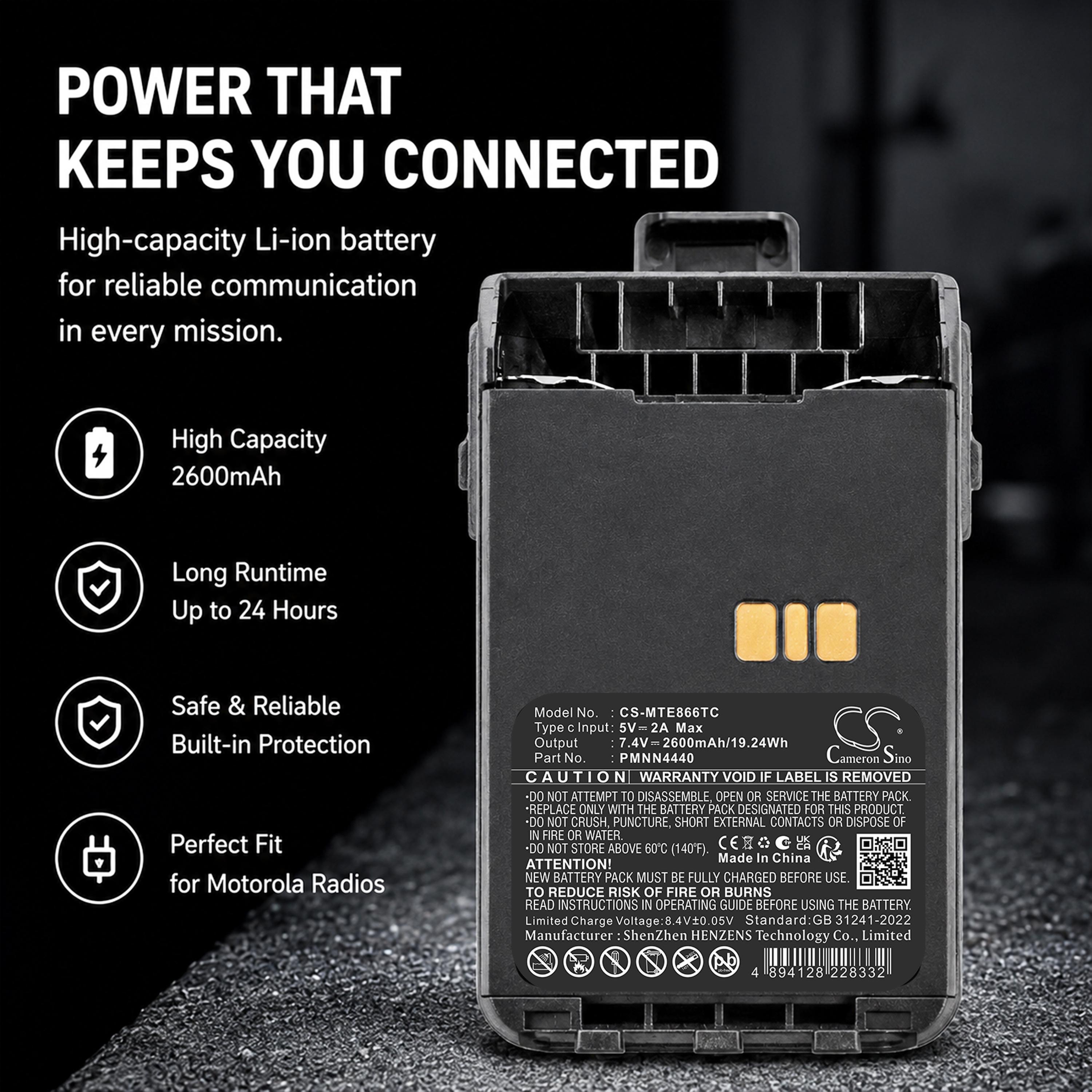 Cameron Sino 2600mAh Replacement Battery for