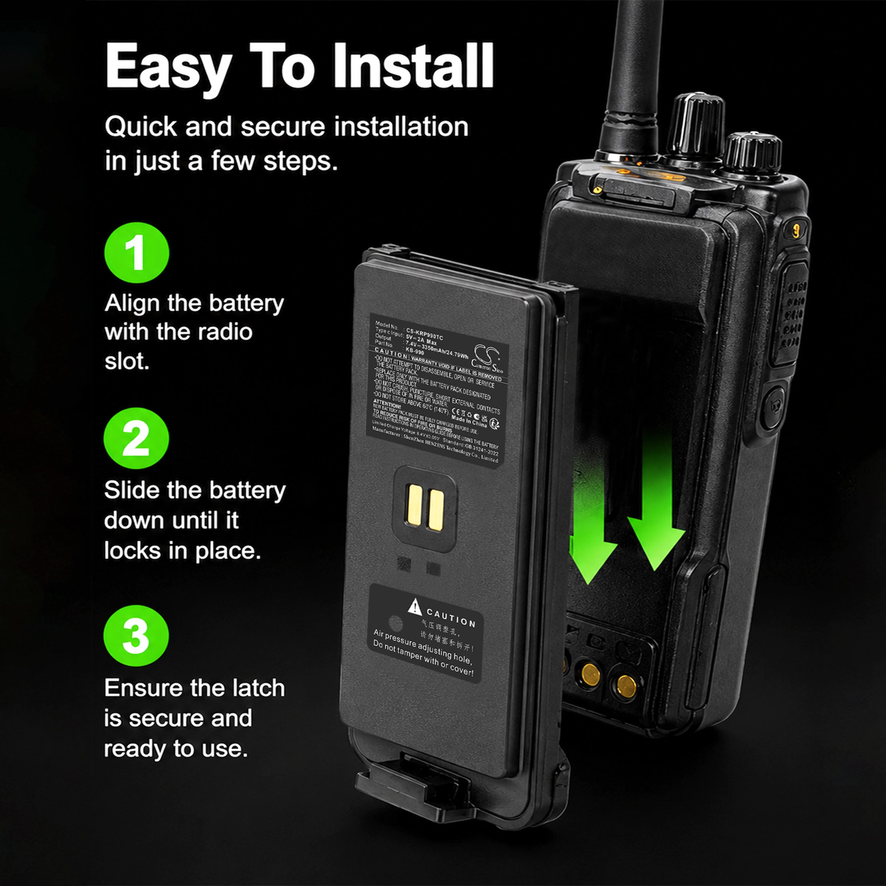 Cameron Sino 3350mAh Replacement Battery for