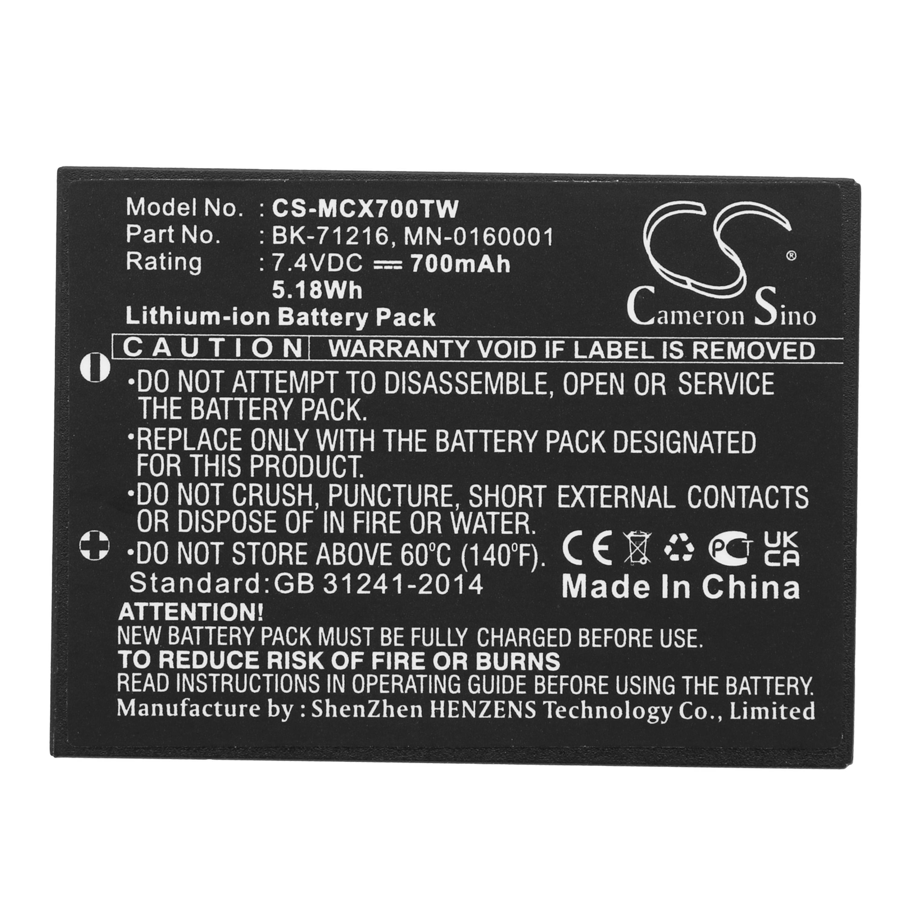 Cameron Sino 700 mAh for Cobra