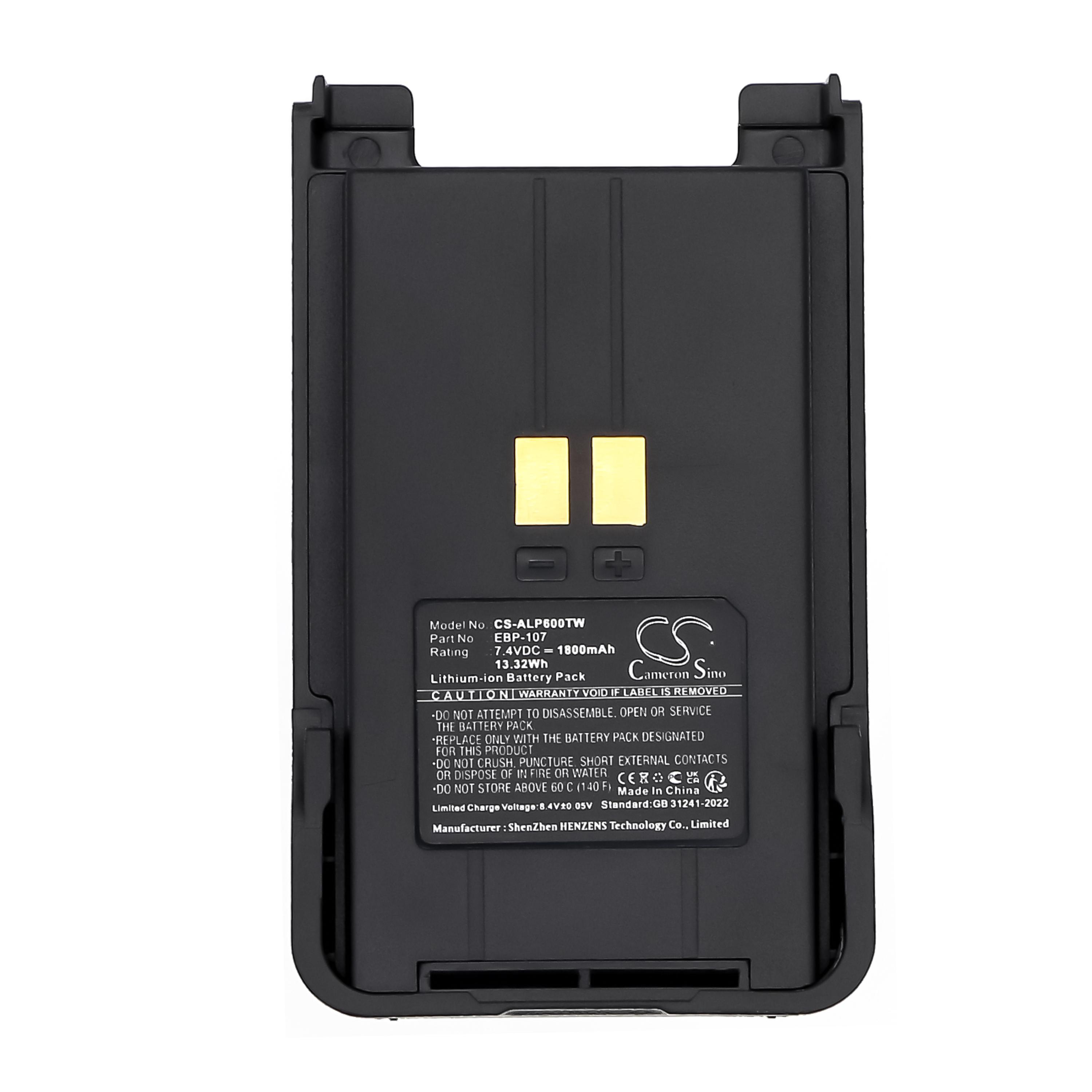 Cameron Sino Replacement Battery for Alinco
