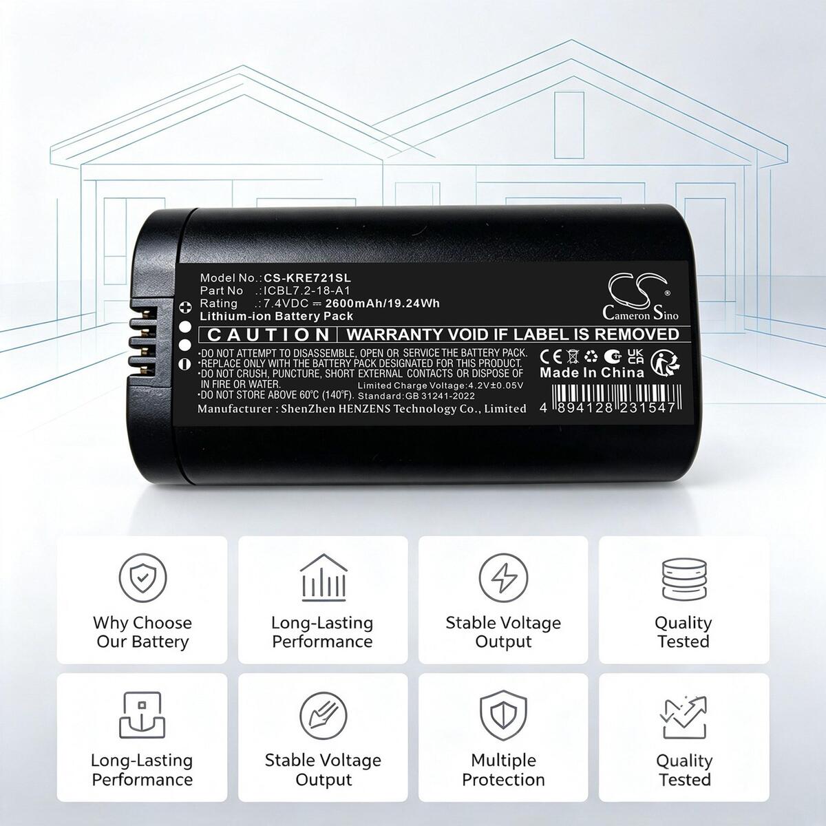 Cameron Sino Replacement Battery for IKEA