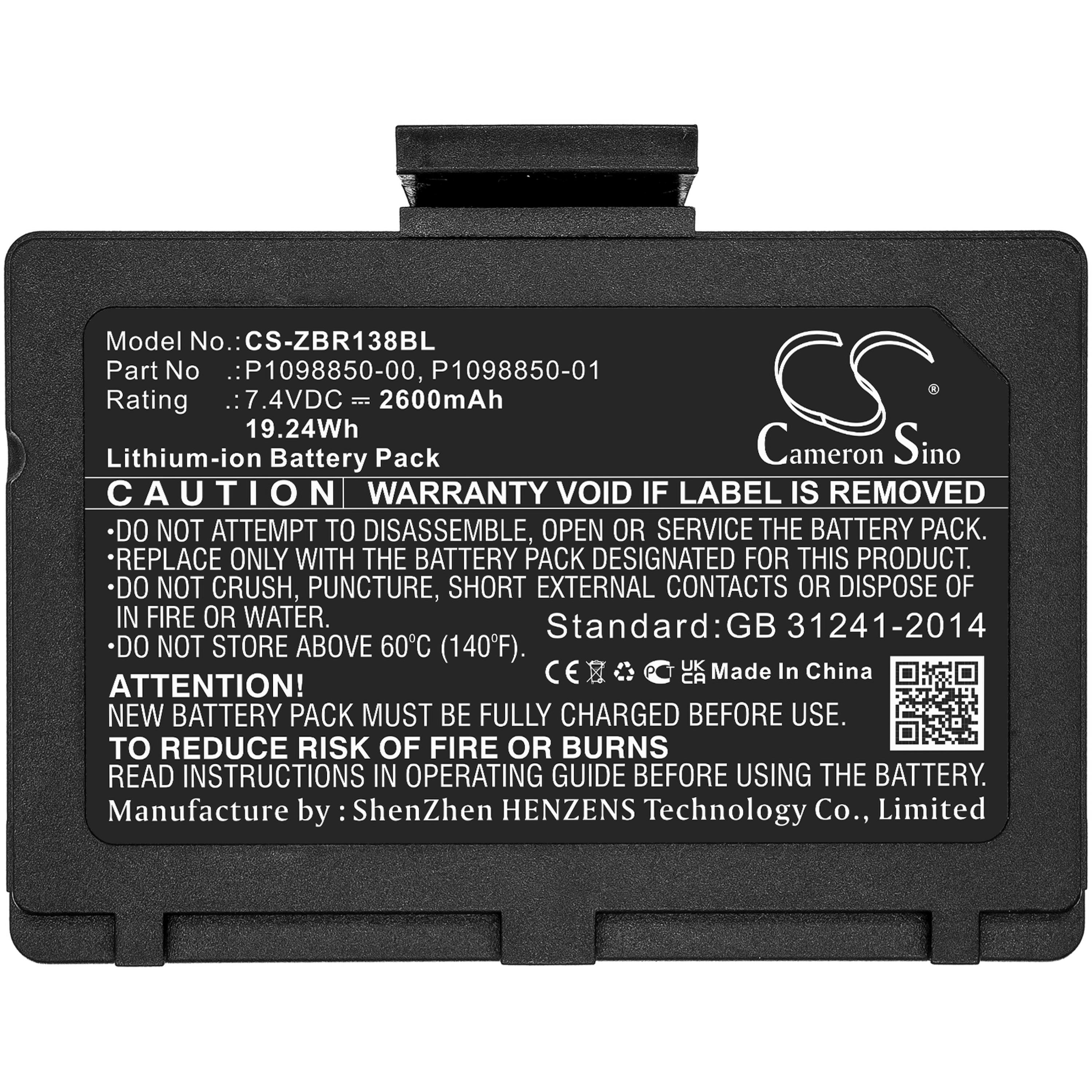Cameron Sino 2600 mAh for Zebra