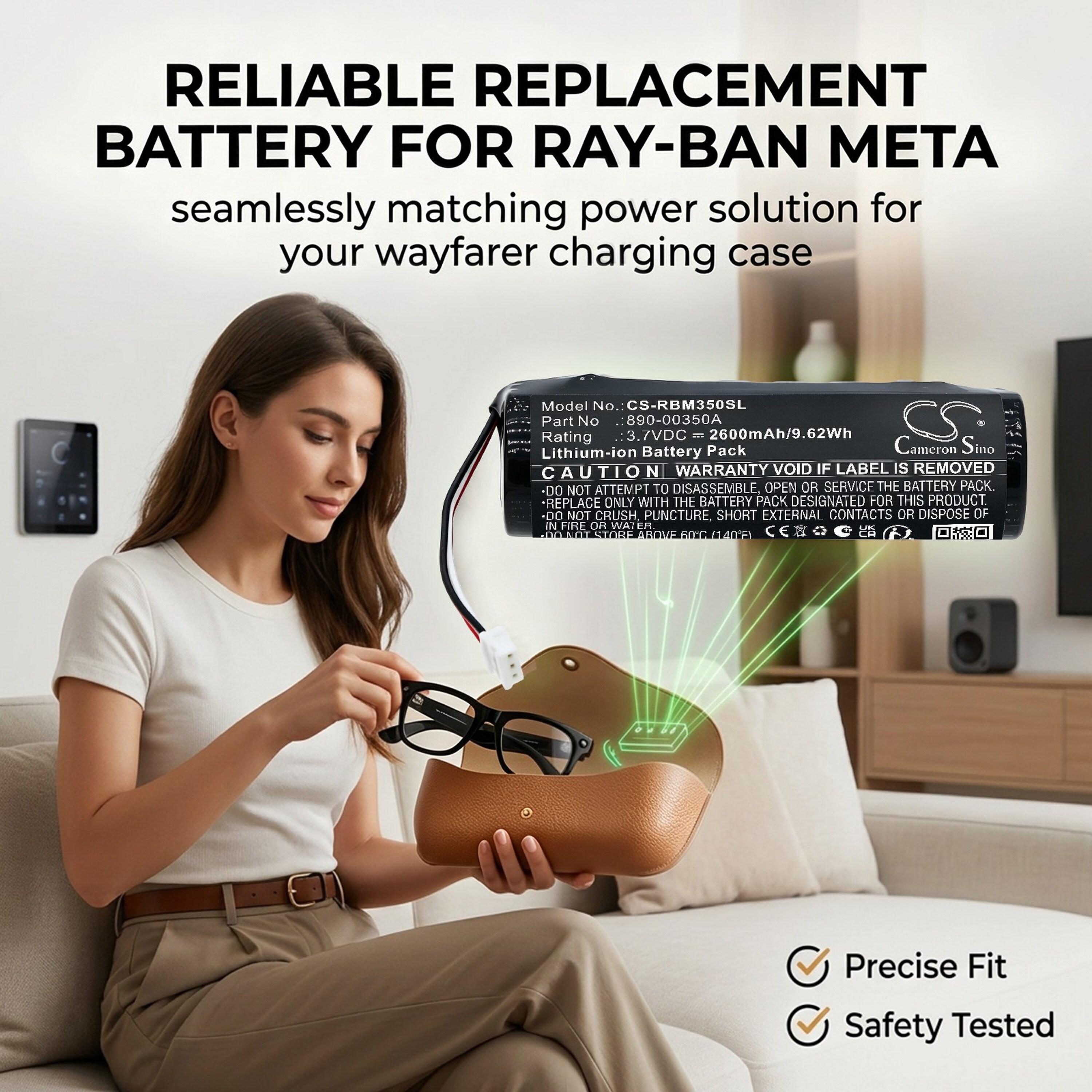 Cameron Sino 2600mAh Battery for Ray-ban