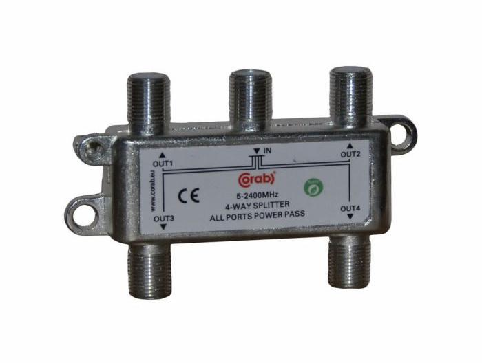 ROZGAŁĘŹNIK-SPLITER 5-2400 Mhz CORAB 4 DROŻNY