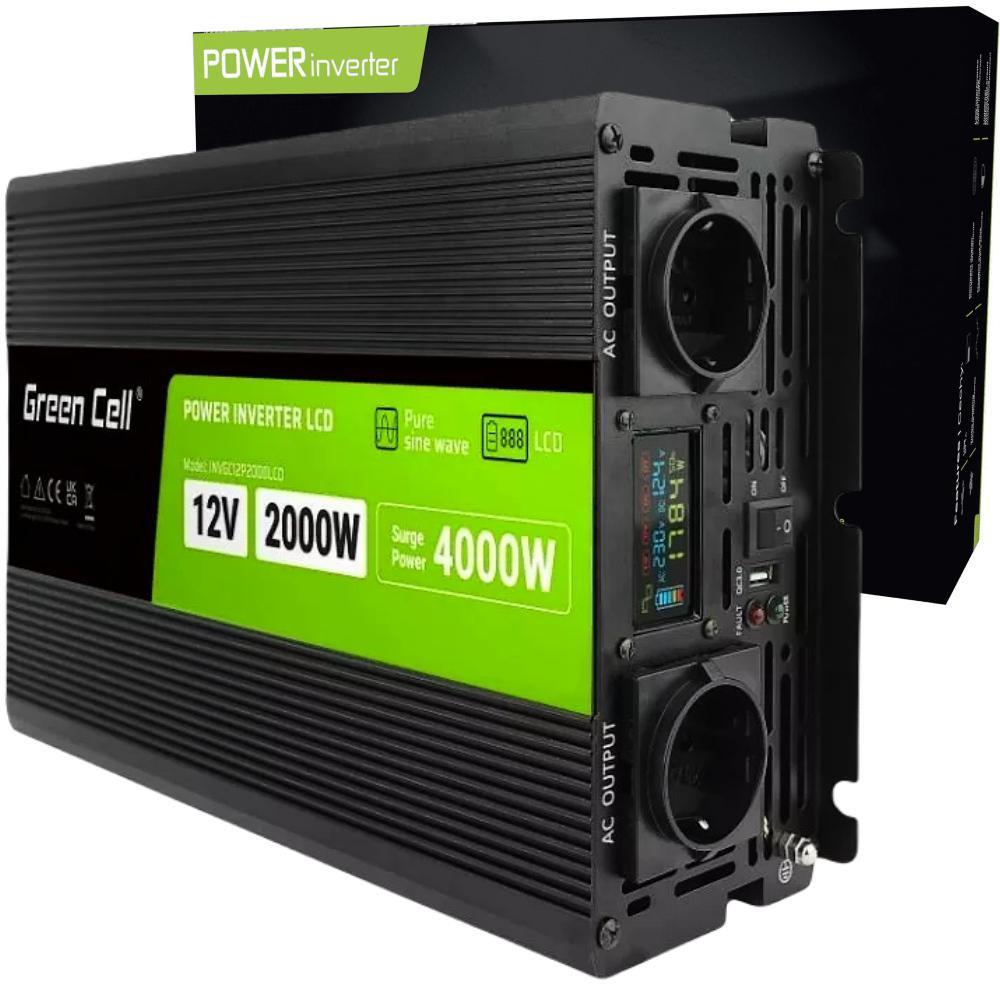 PRZETWORNICA NAPIĘCIA Green Cell PowerInverter LCD