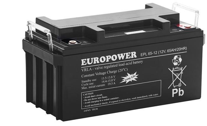 Akumulator AGM EUROPOWER serii EPL 12V