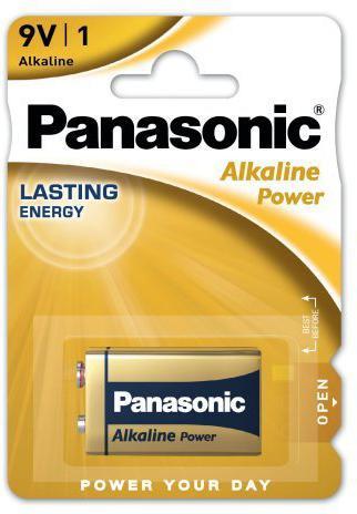 Bateria 6LR61 PANASONIC 9V Alcaline (blister