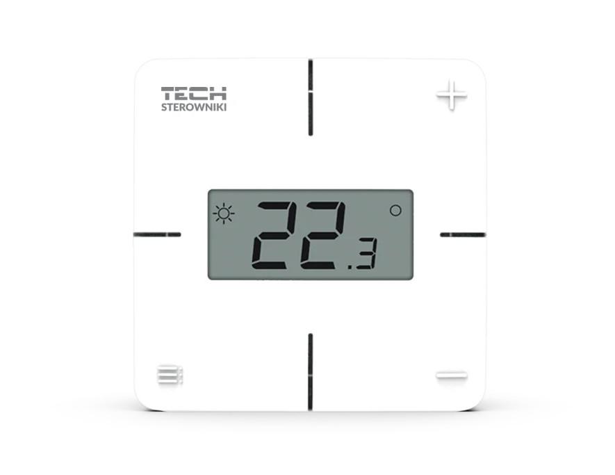 Bezprzewodowy regulator pokojowy mechaniczny biały R-8X