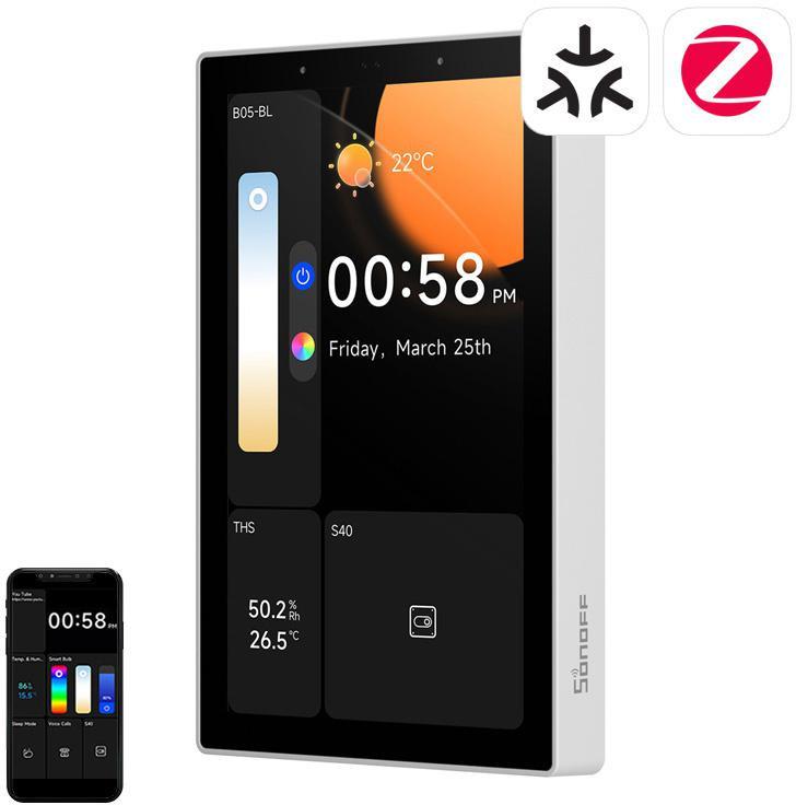 Panel sterowania WiFi/Bluetooth/ZigBee Matter SONOFF NSPanel