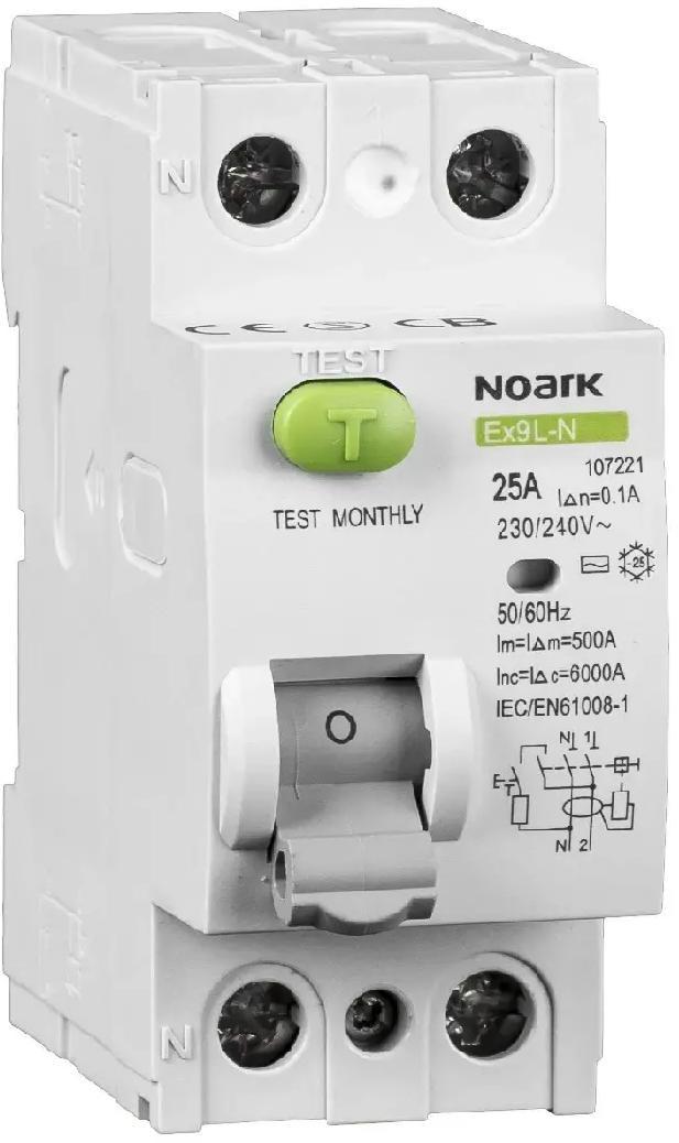 WYŁĄCZNIK RÓŻNICOWOPRĄDOWY, 6 KA, 25A, 30MA