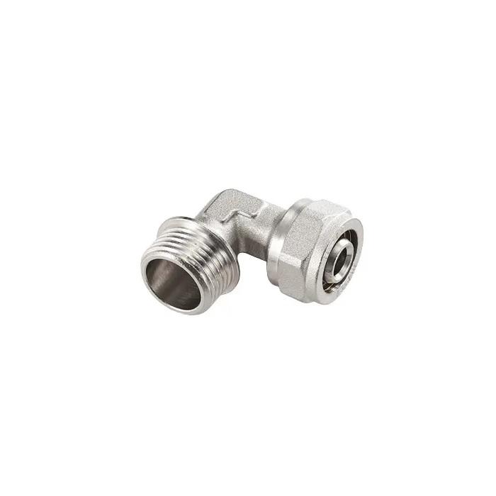 AquaTherm Niķelēts līkums 1/2M-20, PEX caurulēm